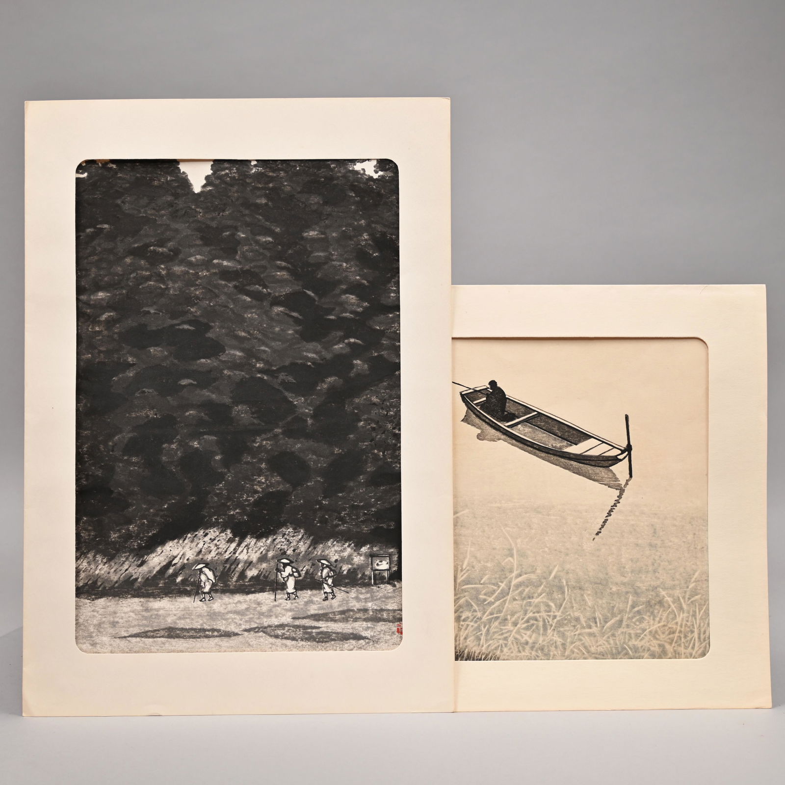 Masaharu Aoyama - Two Woodblock Prints (1 of 7)