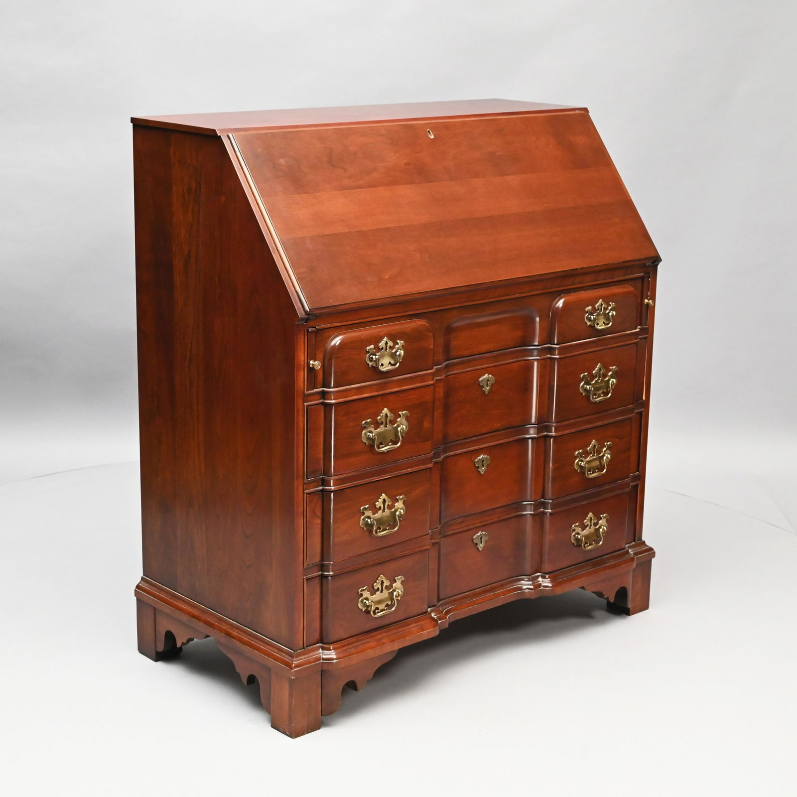 Custom Cherry Block-Front Desk, Pennsylvania House (1 of 4)