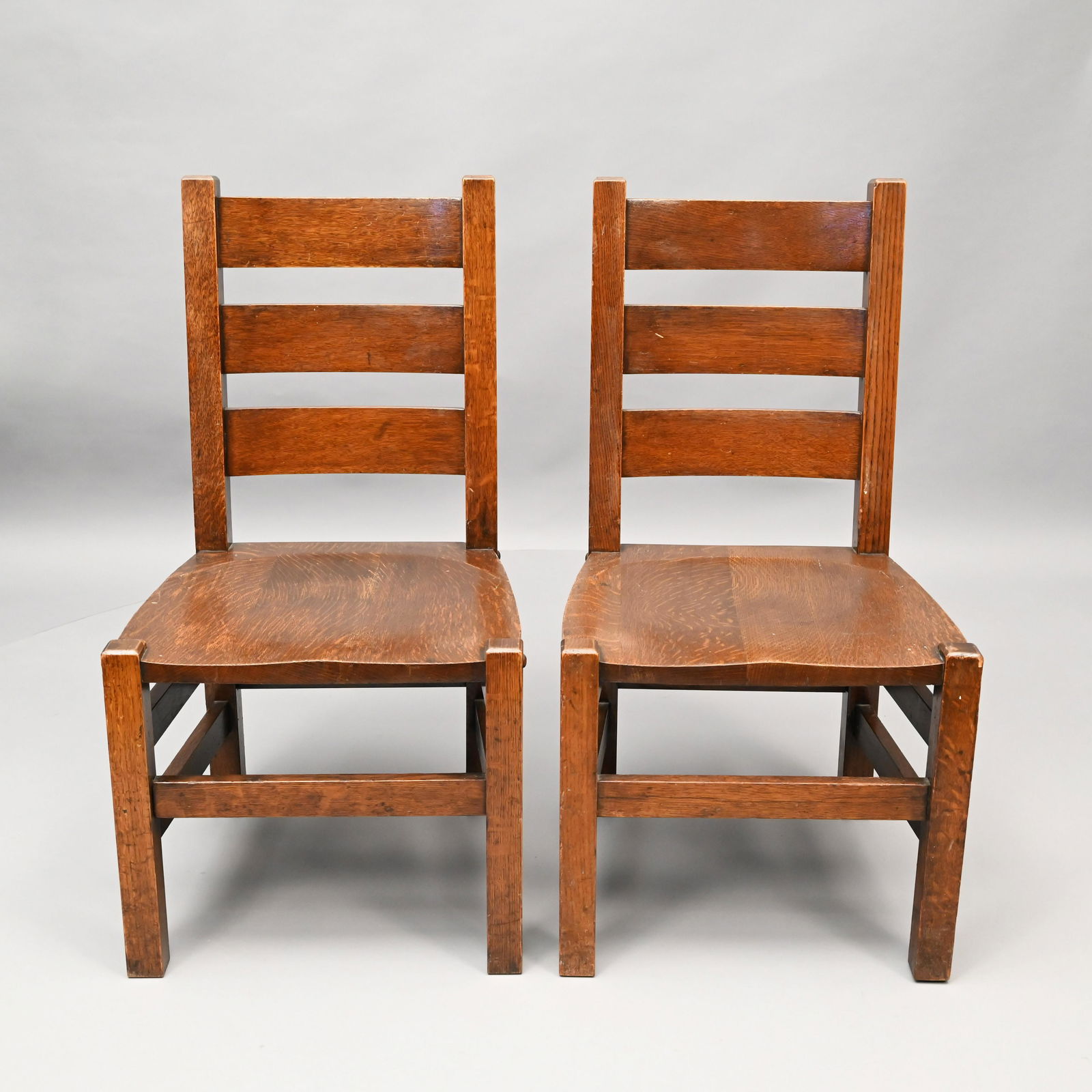Pair of Mission Oak Side Chairs (1 of 4)