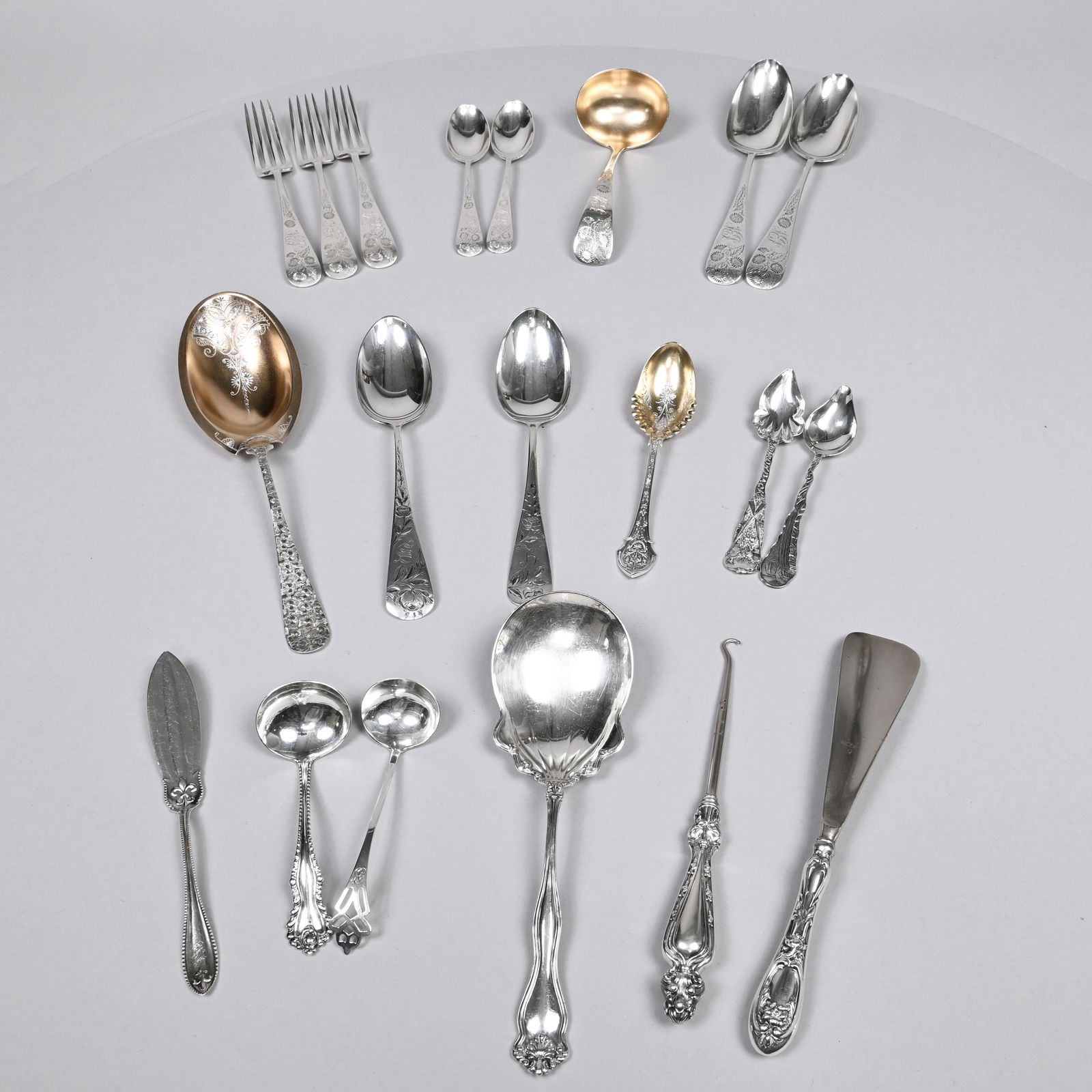 Group of American Silver Flatware and Utensils (1 of 5)