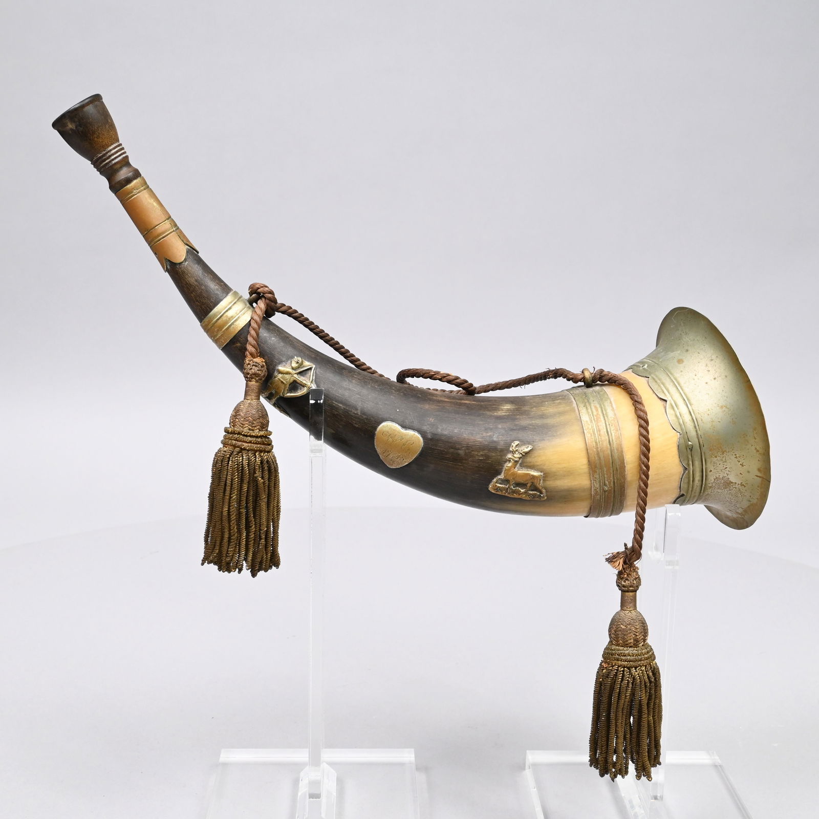 Continental Brass-Mounted Hunting Horn (1 of 5)