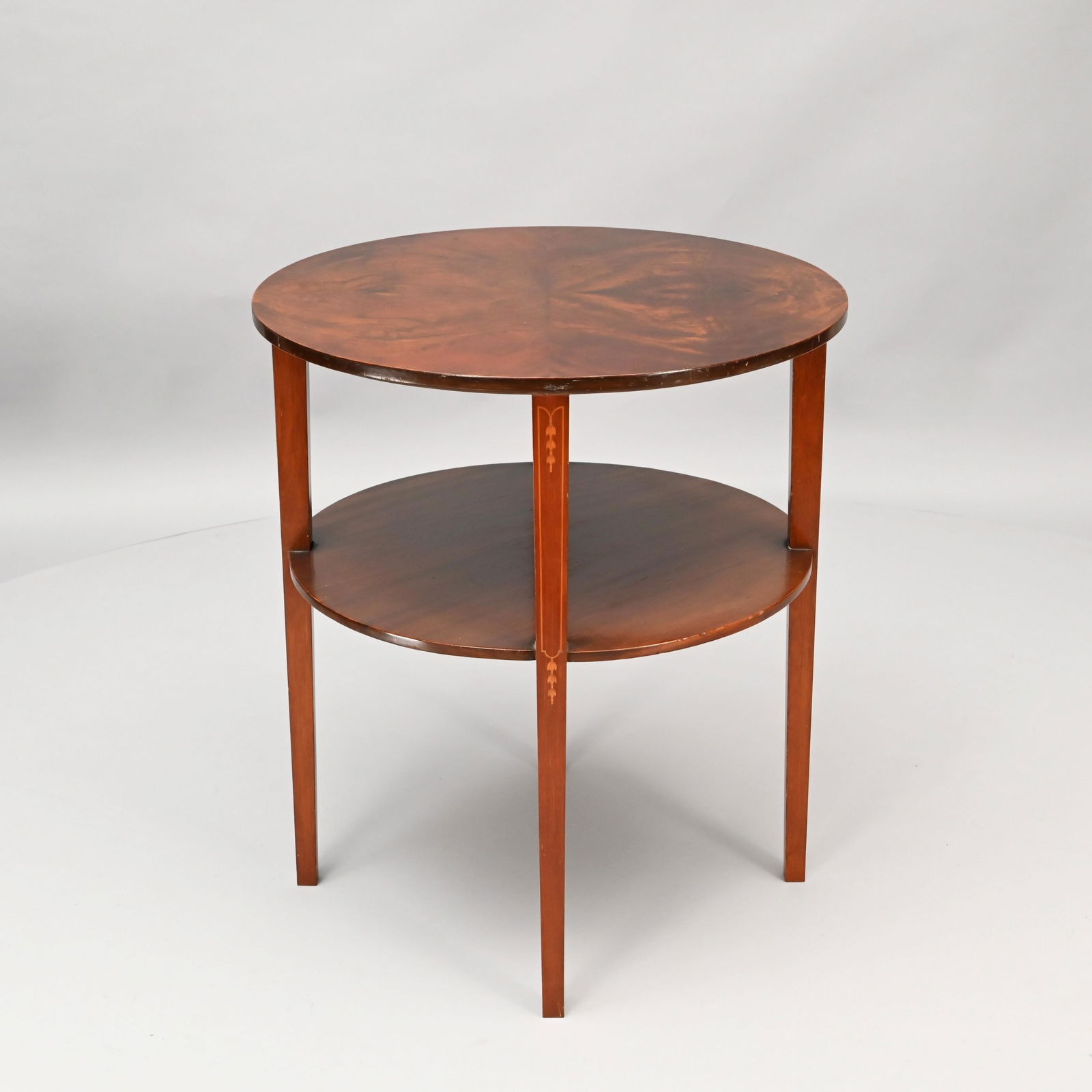 Custom Inlaid Mahogany Occasional Table (1 of 4)