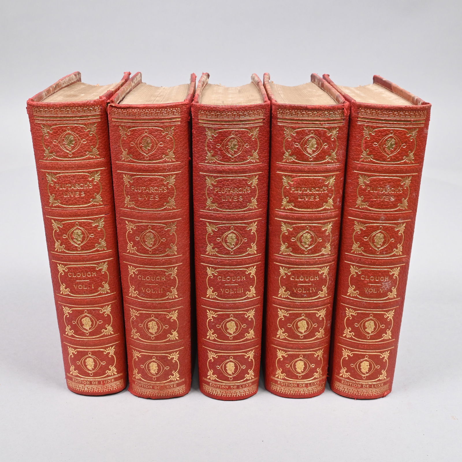"Plutarch's Lives," A.H. Clough, 5 Vols. (1 of 4)