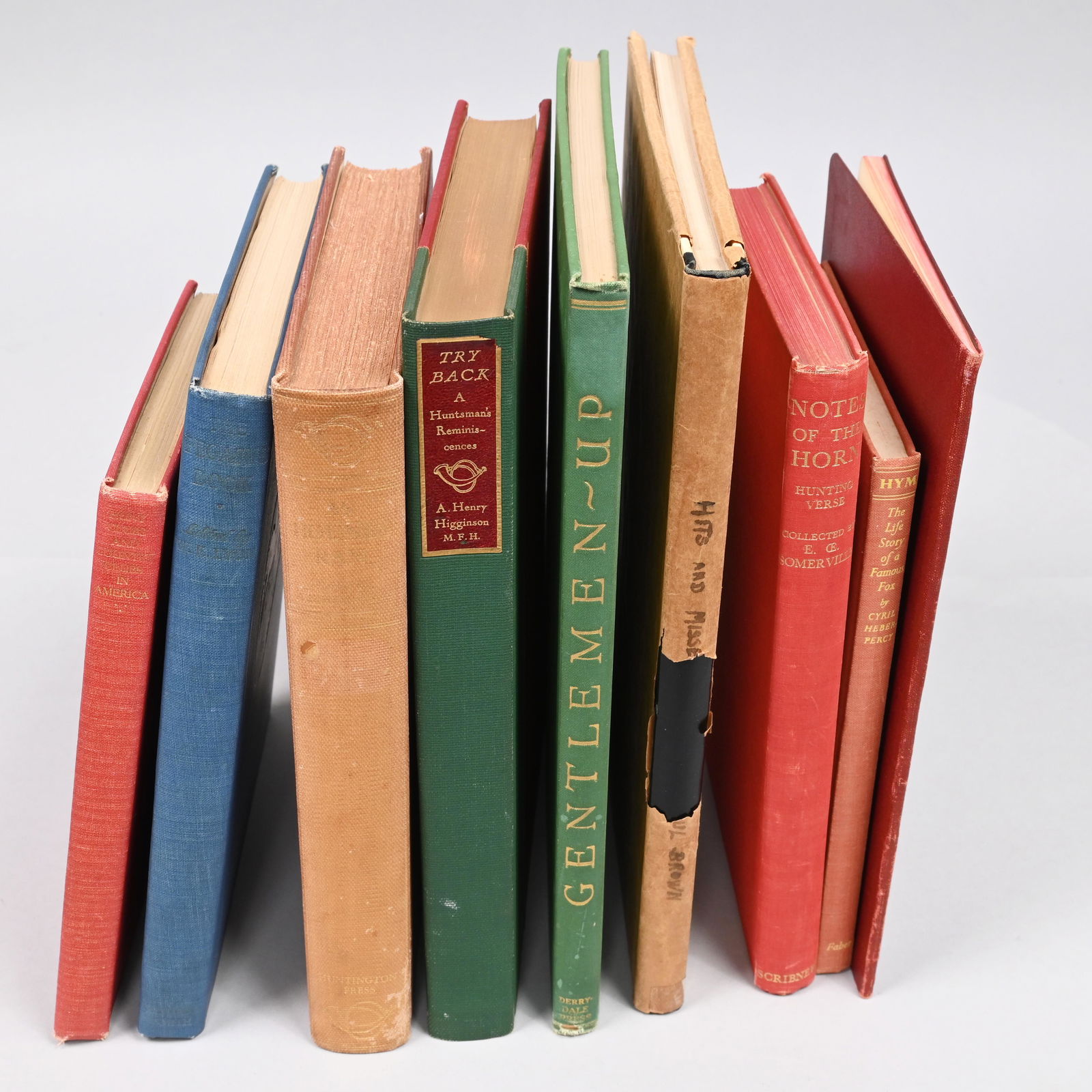 Nine Books Pertaining to Fox Hunting, 20th Century (1 of 5)