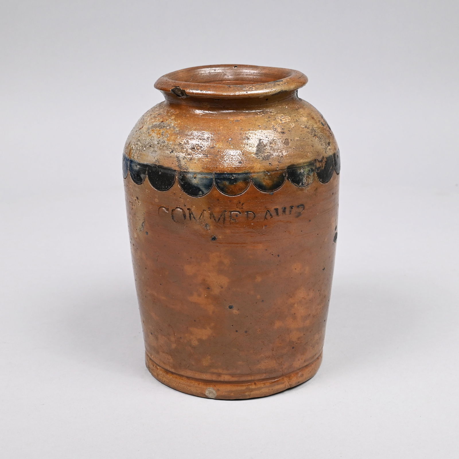 Rare Thomas Commeraw Stoneware Jar, Circa 1815 (1 of 6)