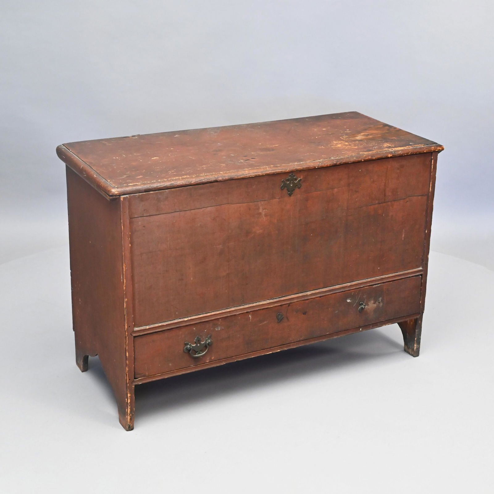 American Pine Blanket Chest in Red Paint (1 of 9)