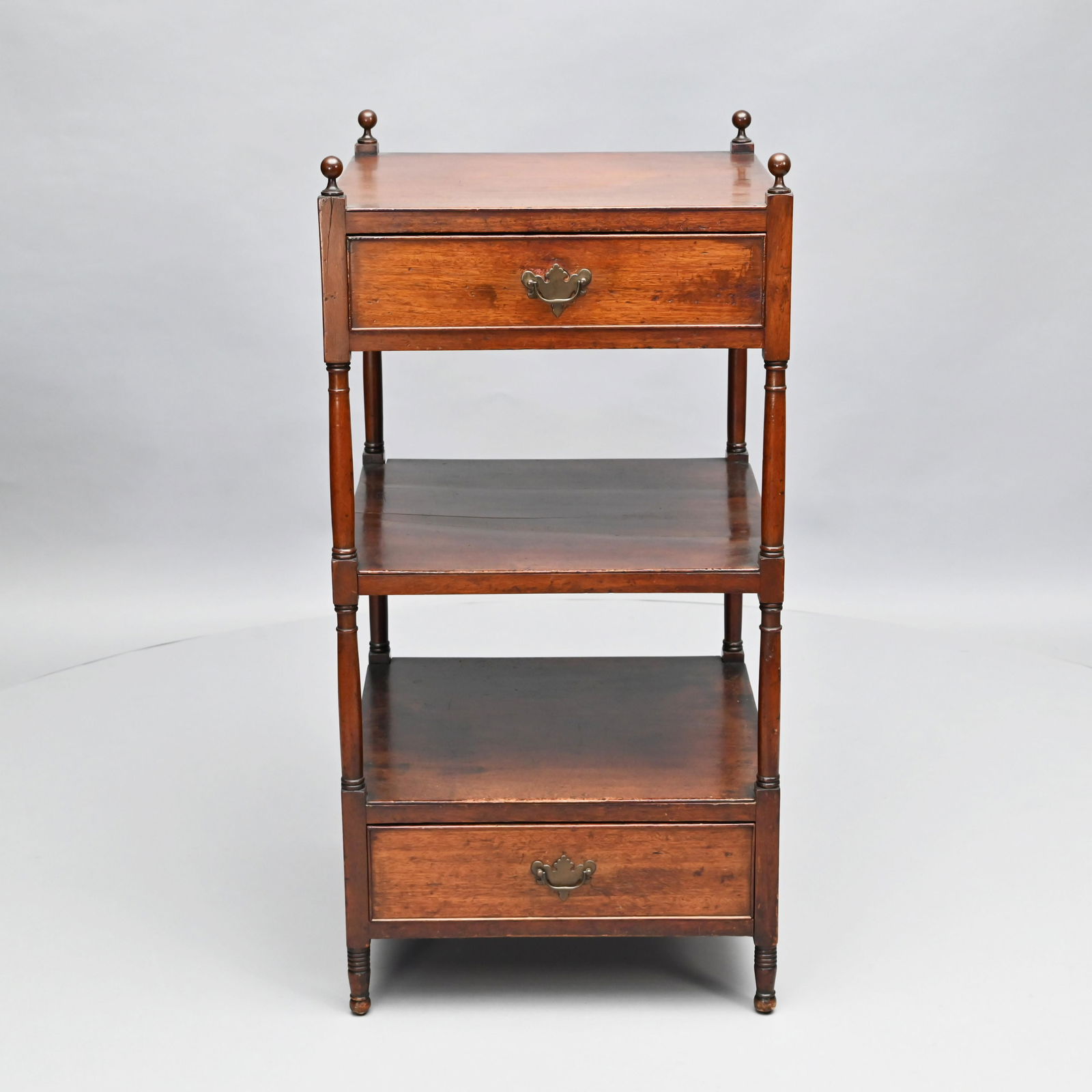 Regency Mahogany Two-Drawer Etagere (1 of 6)
