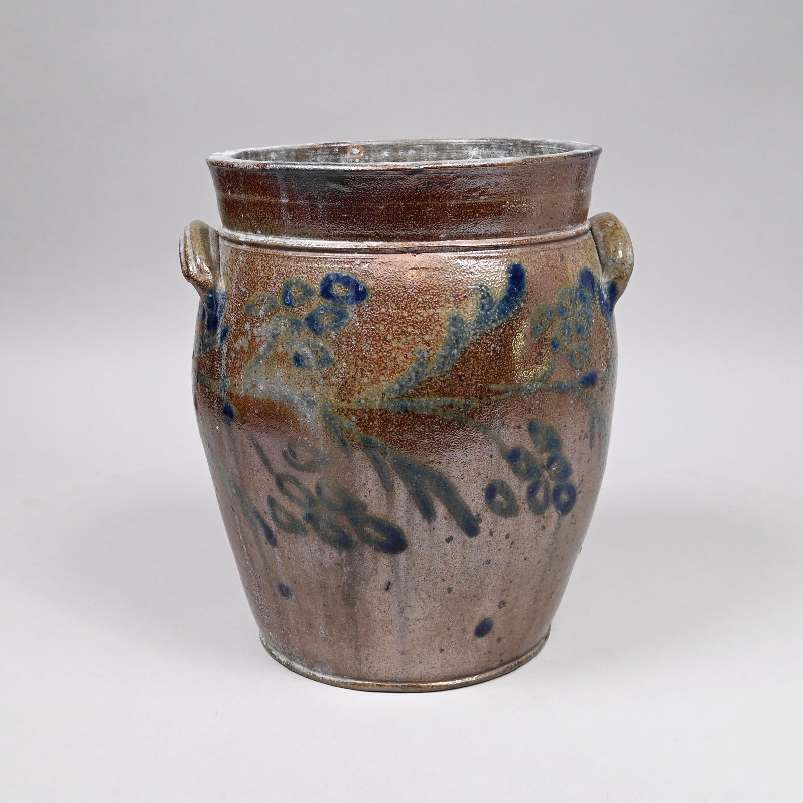 Stoneware Cobalt Crock, Possib. DC, Alexandria VA (1 of 5)