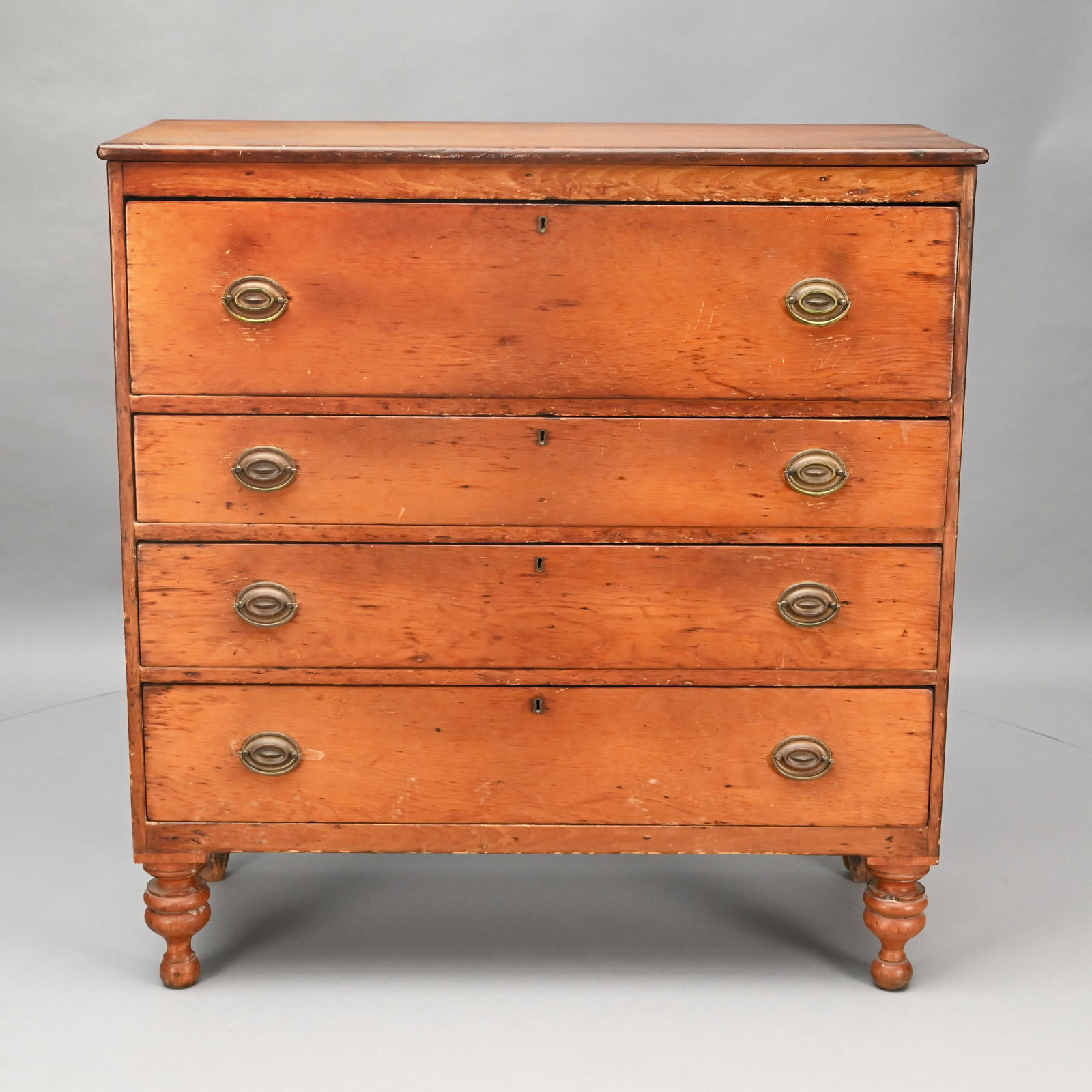 19th Century Country Sheraton Butternut Chest (1 of 7)