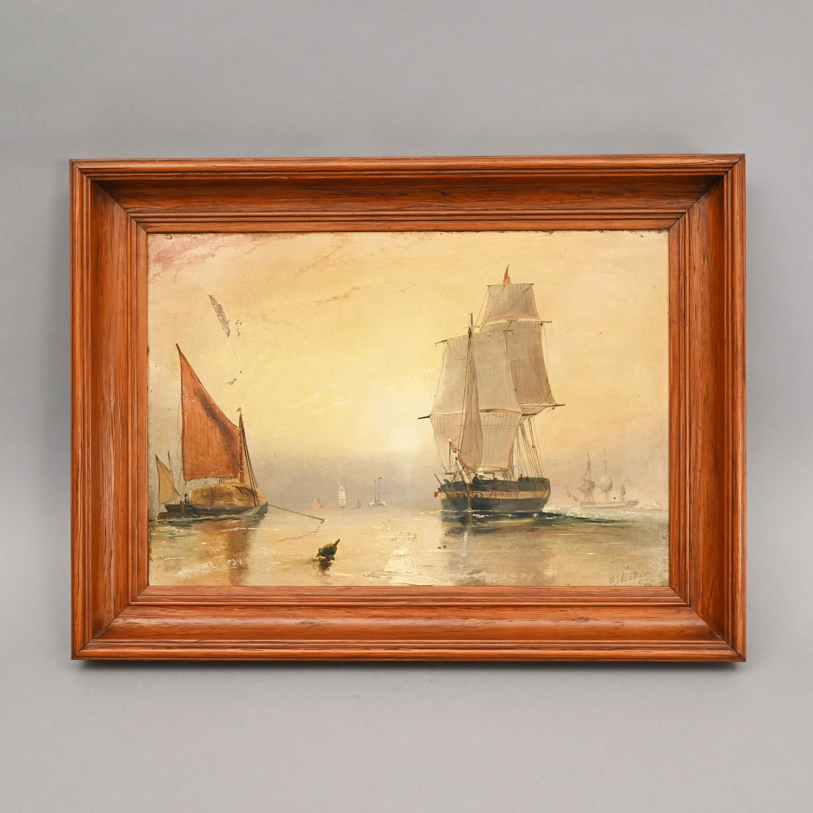 William J. Leathem - Harbor View with Ships (1 of 5)