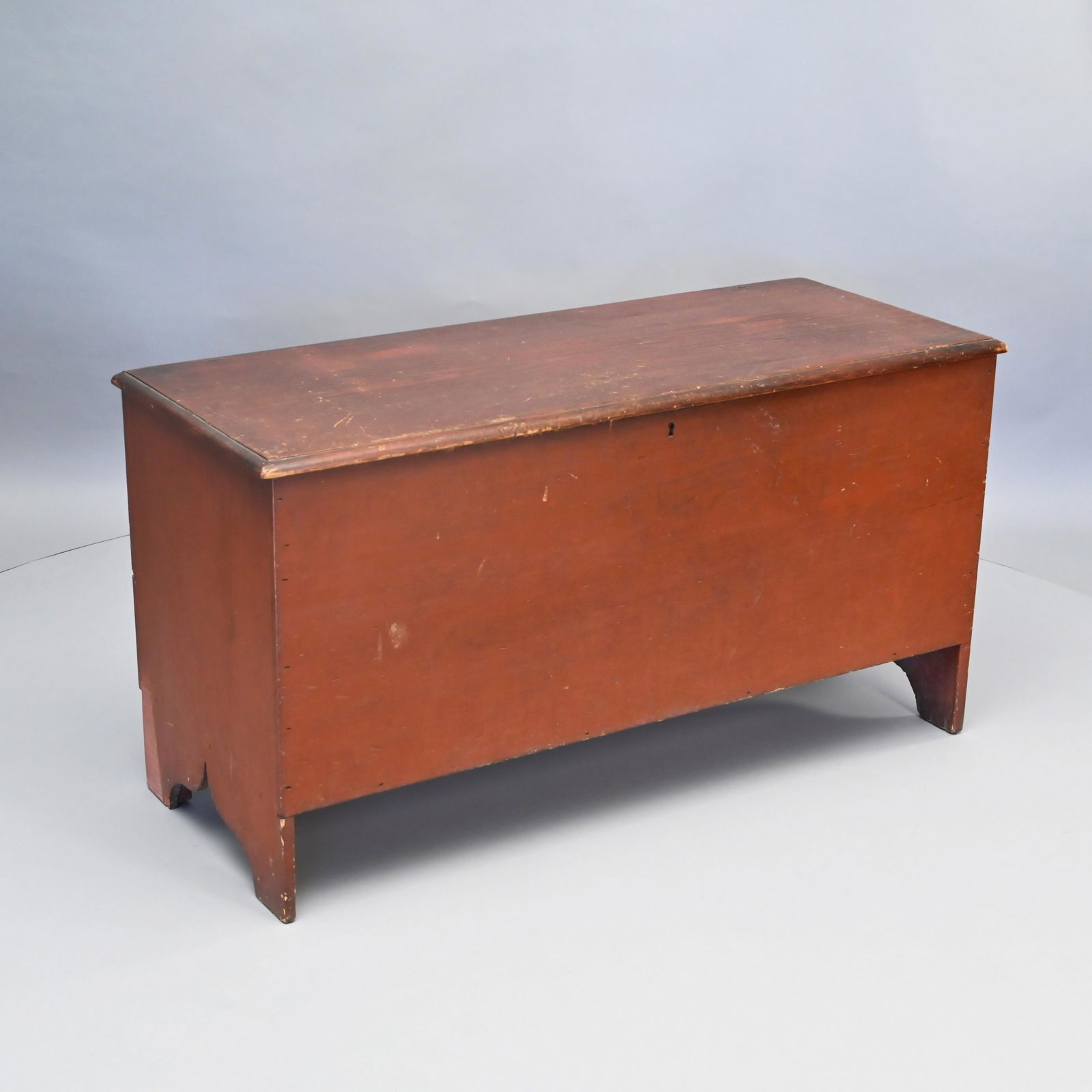 19th Century Blanket Box in Red Paint (1 of 7)