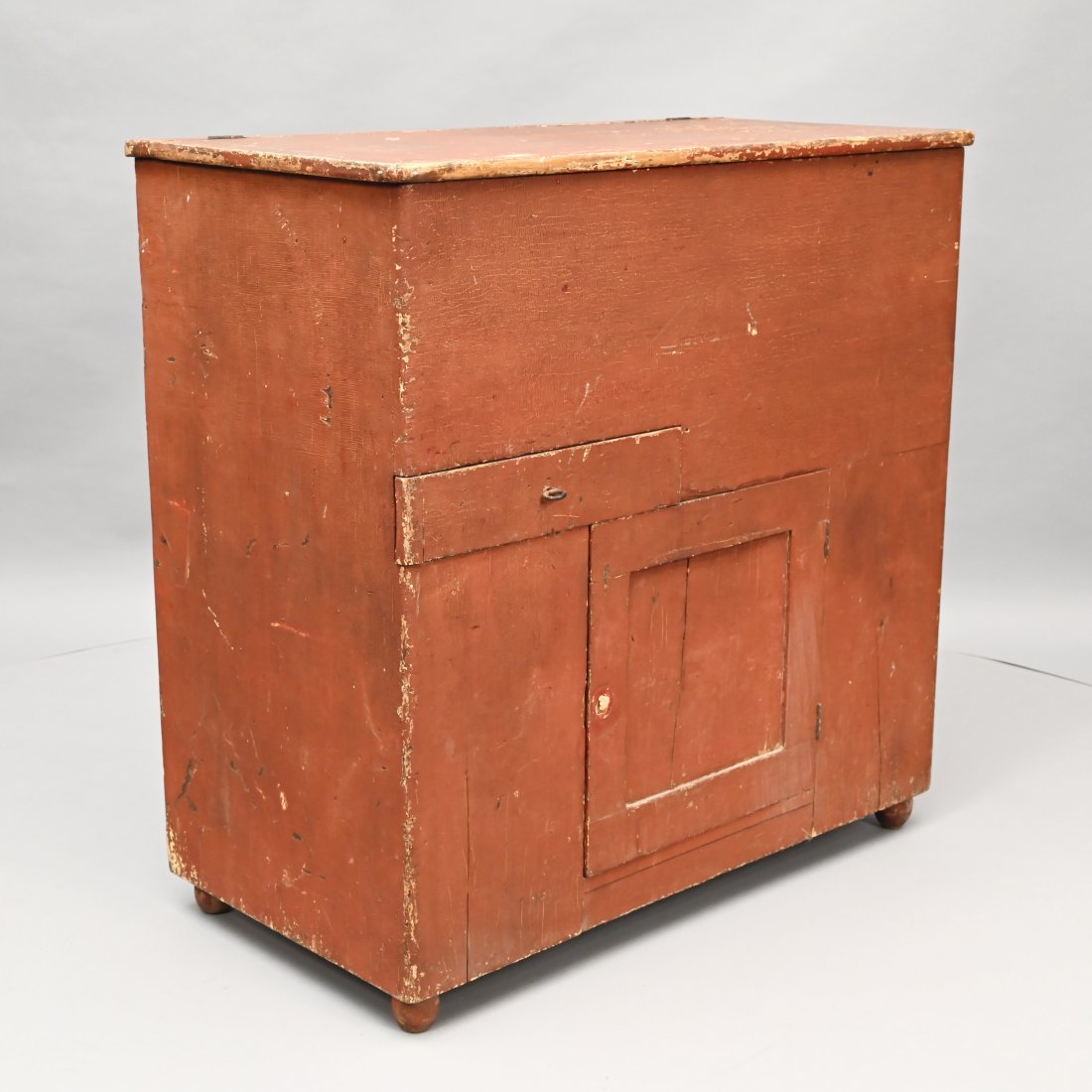 American Pine Ice Box in Red Paint (1 of 6)