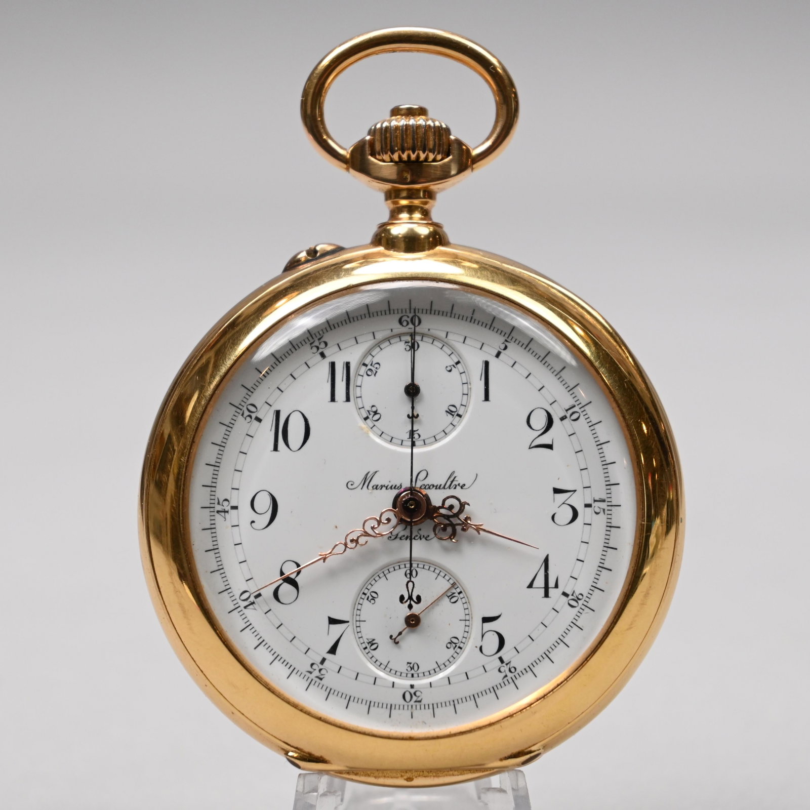 Marius Lecoultre 18k Gold Open Face Pocket Watch (1 of 20)