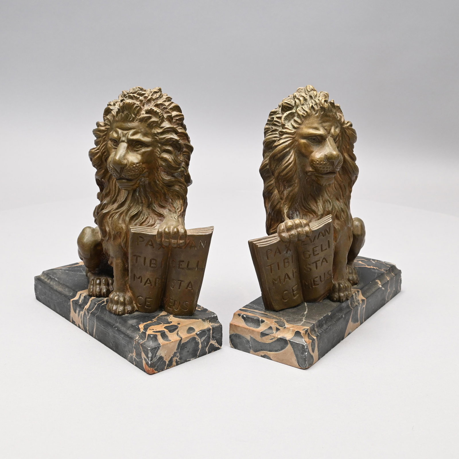 Pair of French Bronze Figural Bookends (1 of 12)