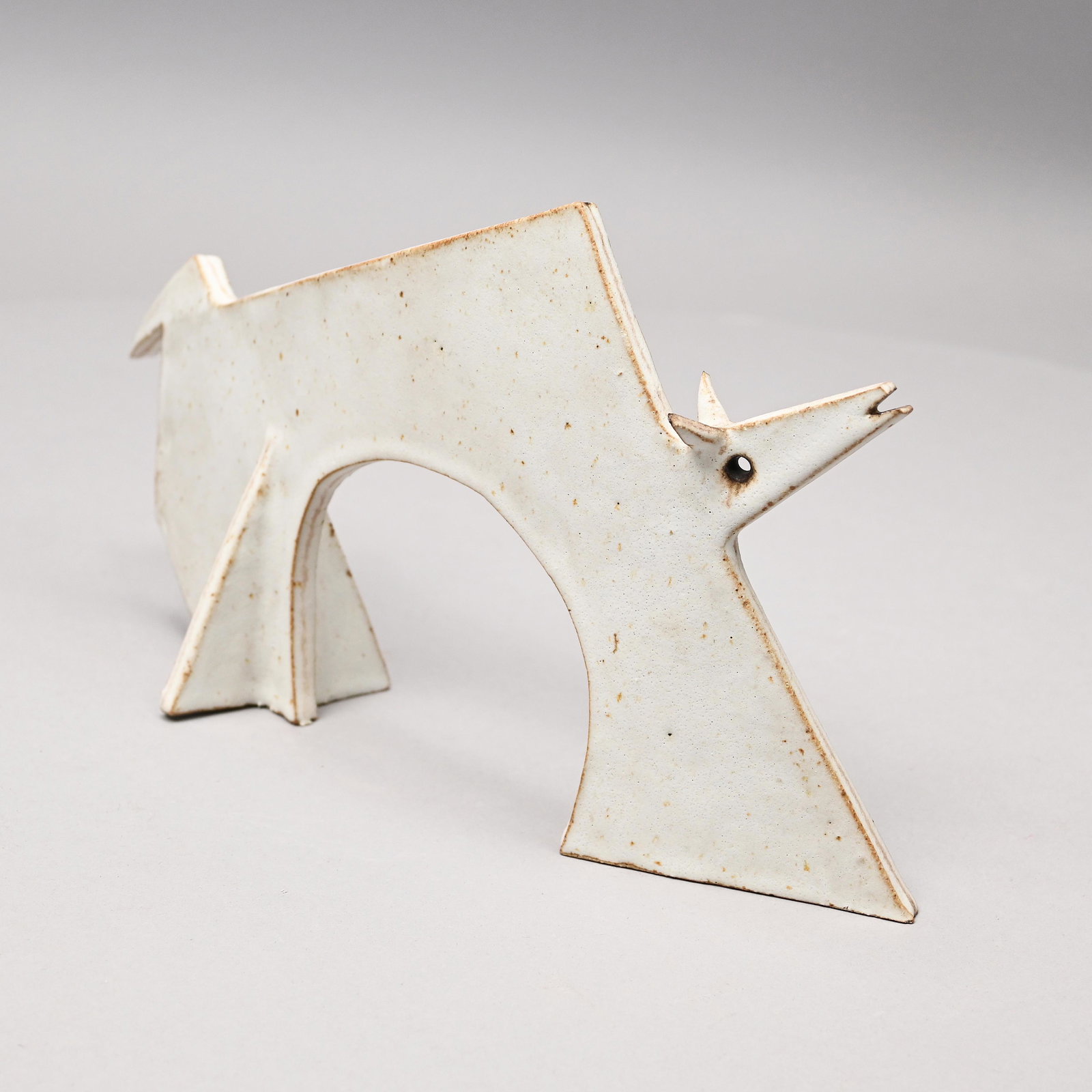 Bruno Gambone - Glazed Stoneware "Dog" Sculpture (1 of 6)