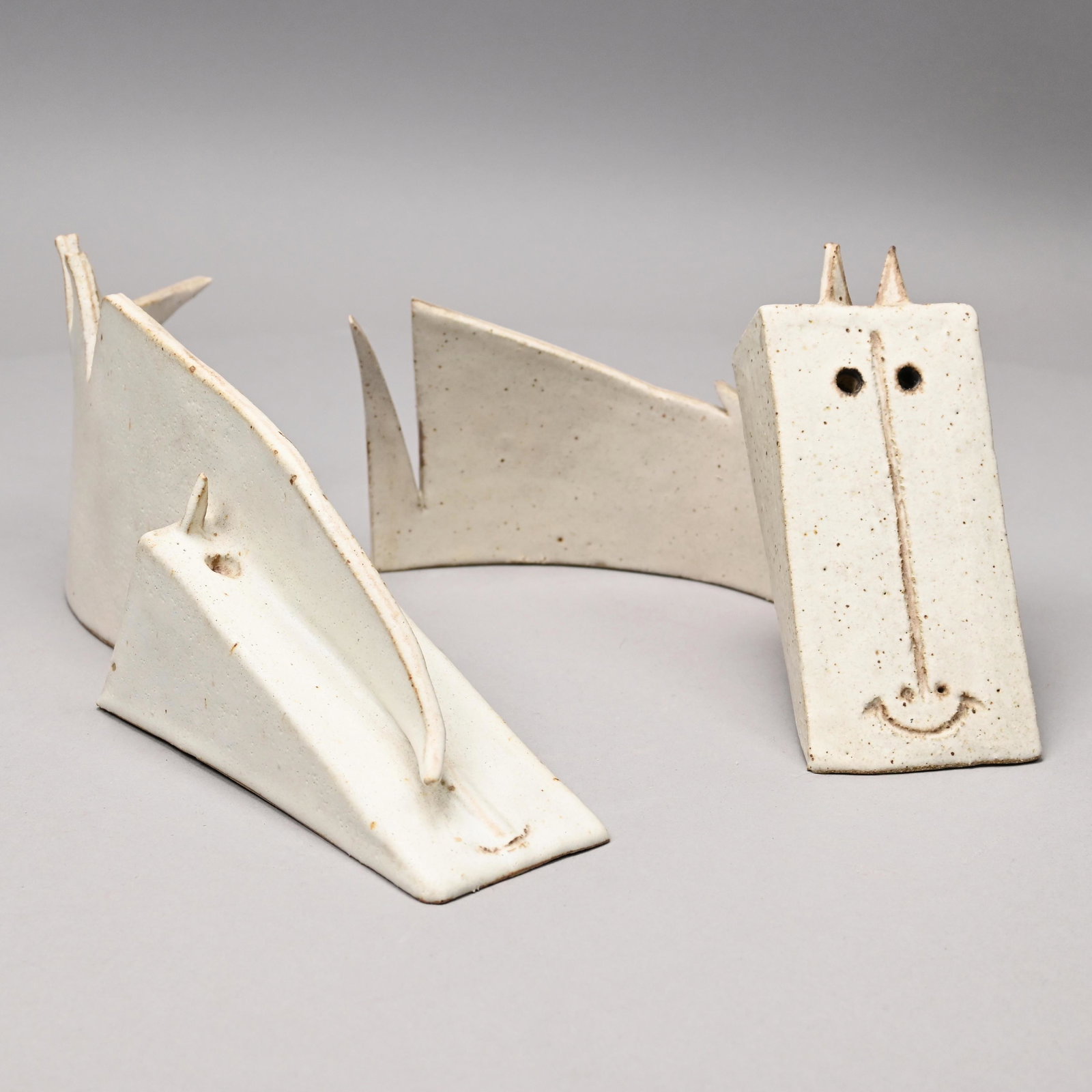 Bruno Gambone - Two Stoneware "Horse" Sculptures (1 of 13)