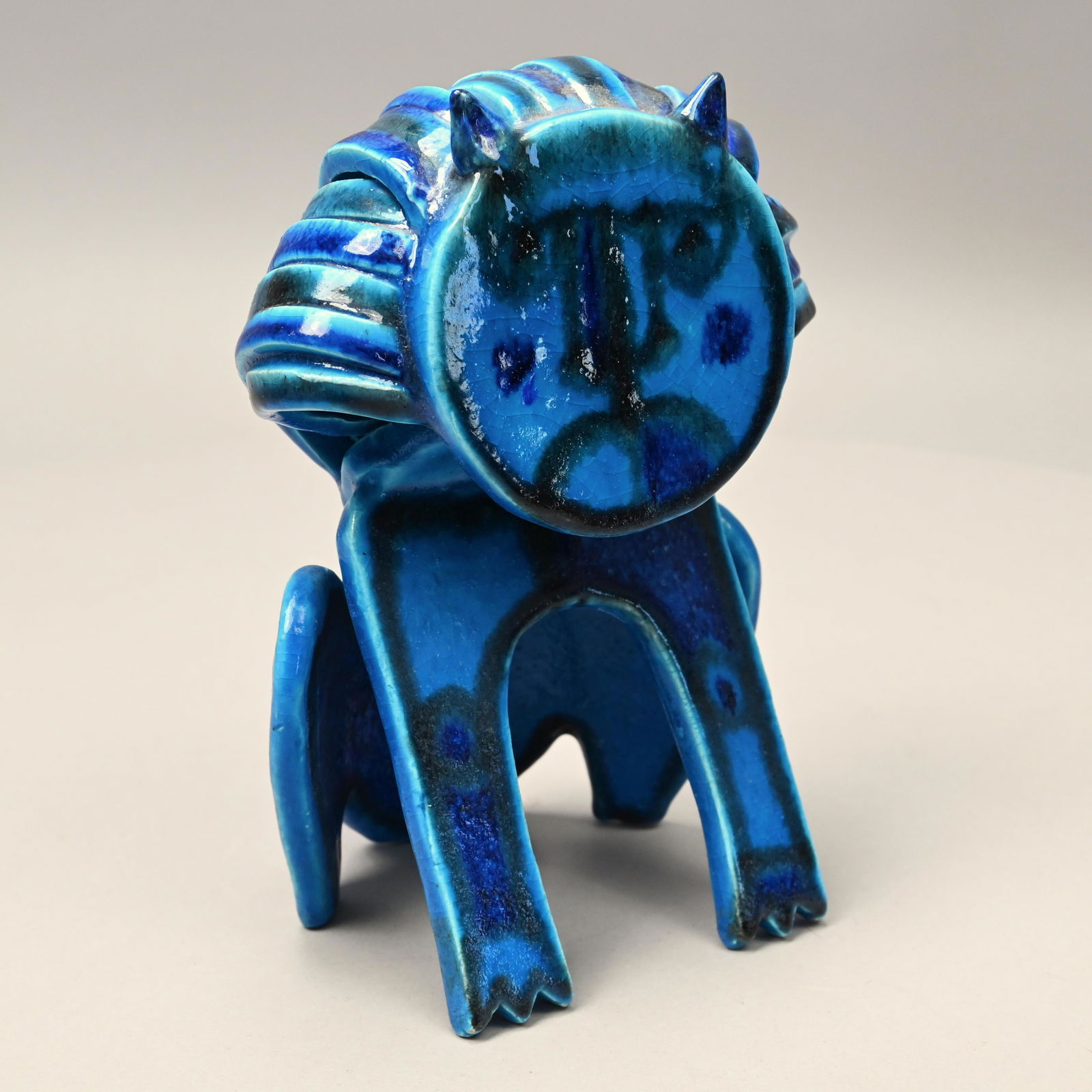 Bruno Gambone - Glazed Stoneware "Lion" Sculpture (1 of 8)