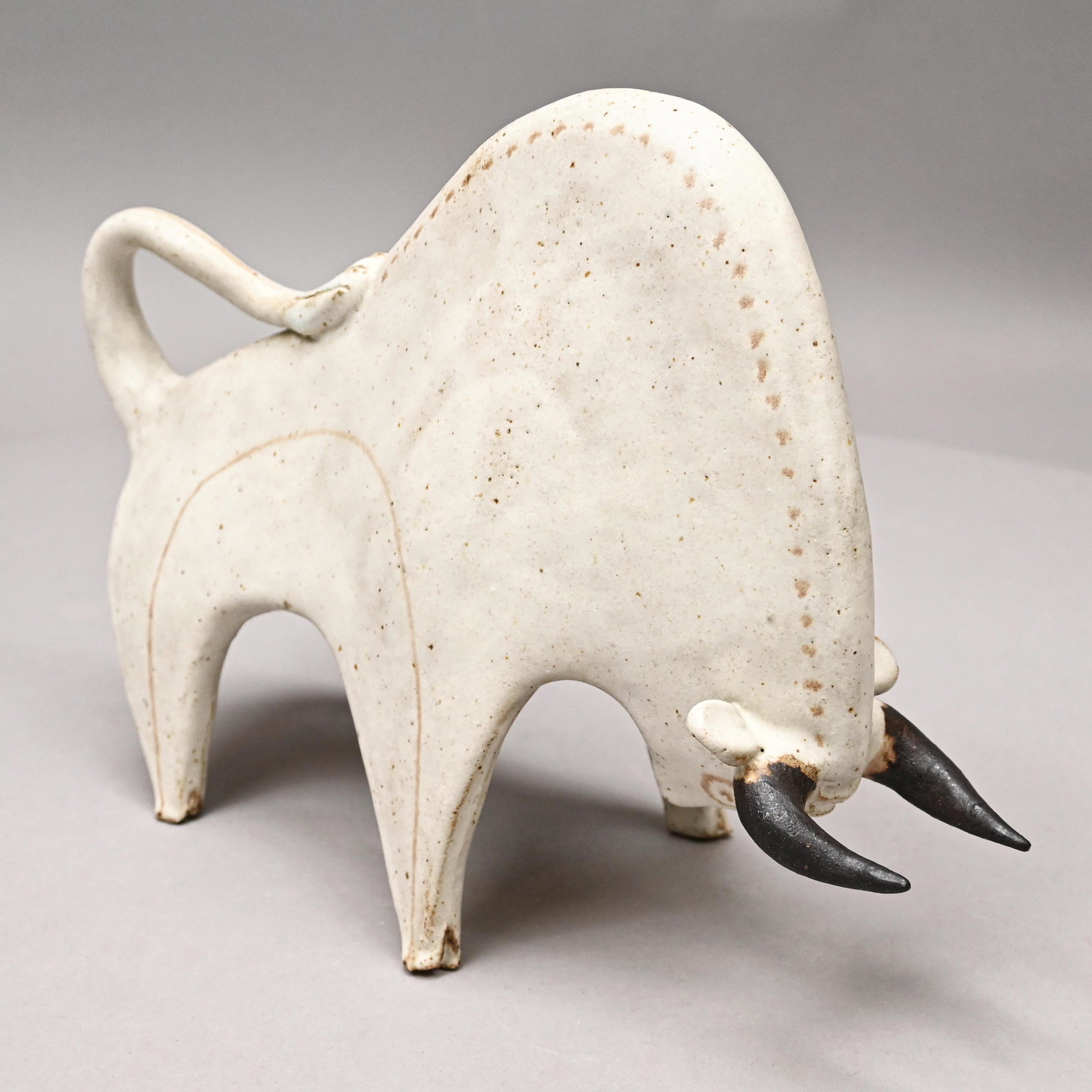 Bruno Gambone - Glazed Stoneware "Bull" Sculpture (1 of 6)