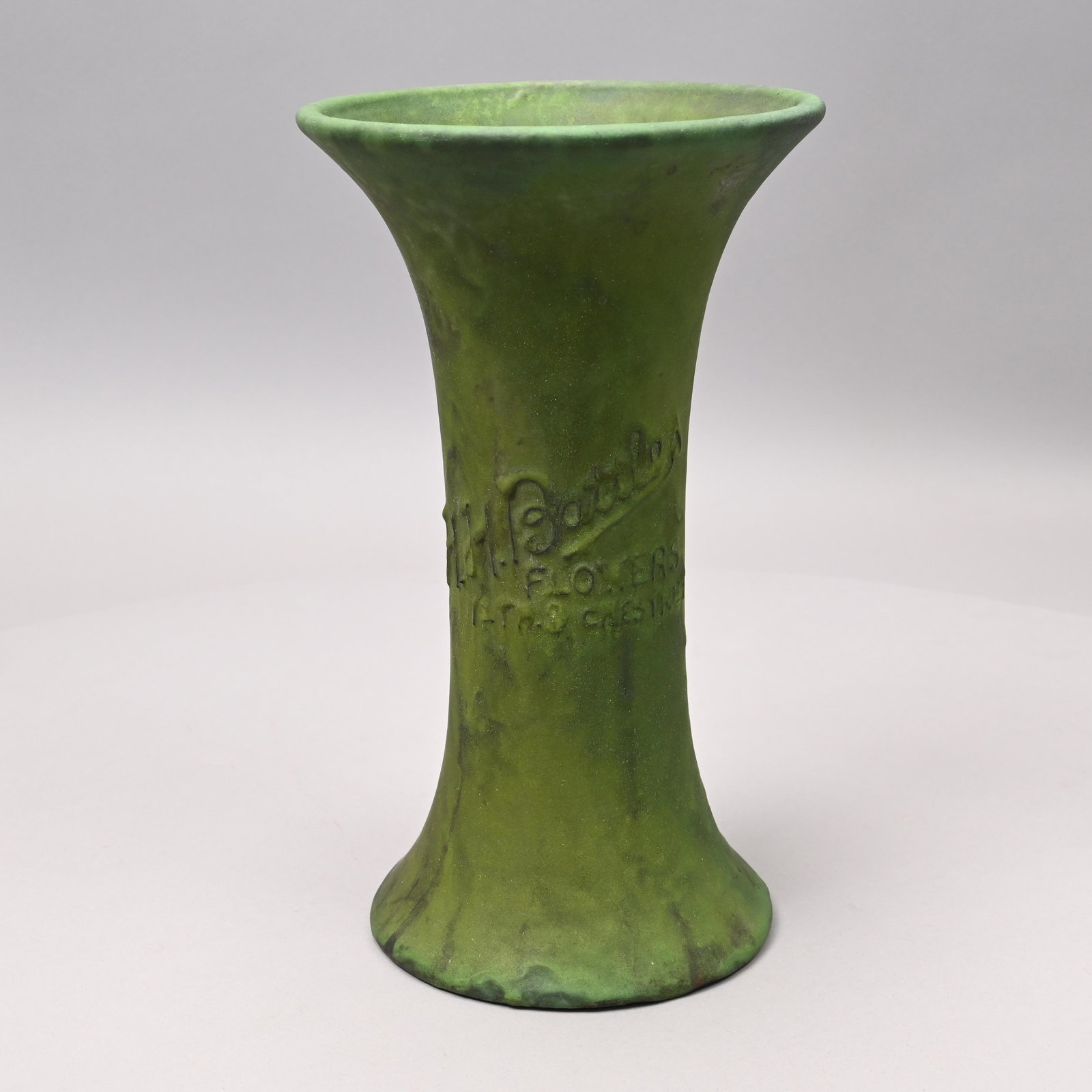 Arts & Crafts Advertising Vase, Battles Flowers (1 of 5)