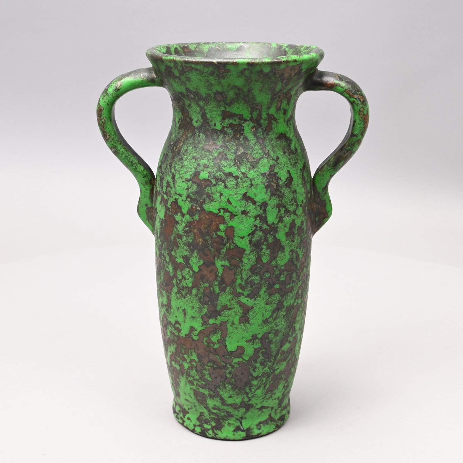 Weller Pottery 'Coppertone' Two-Handled Vase (1 of 6)