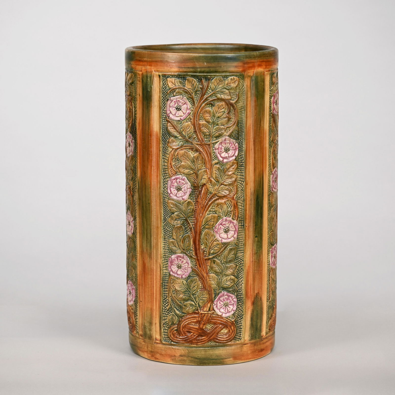 Weller Pottery Flemish Line Umbrella Stand (1 of 5)