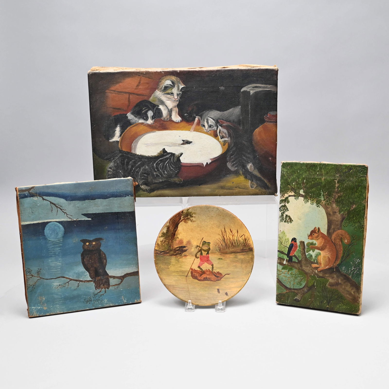 Four American Folk Art Paintings (1 of 12)