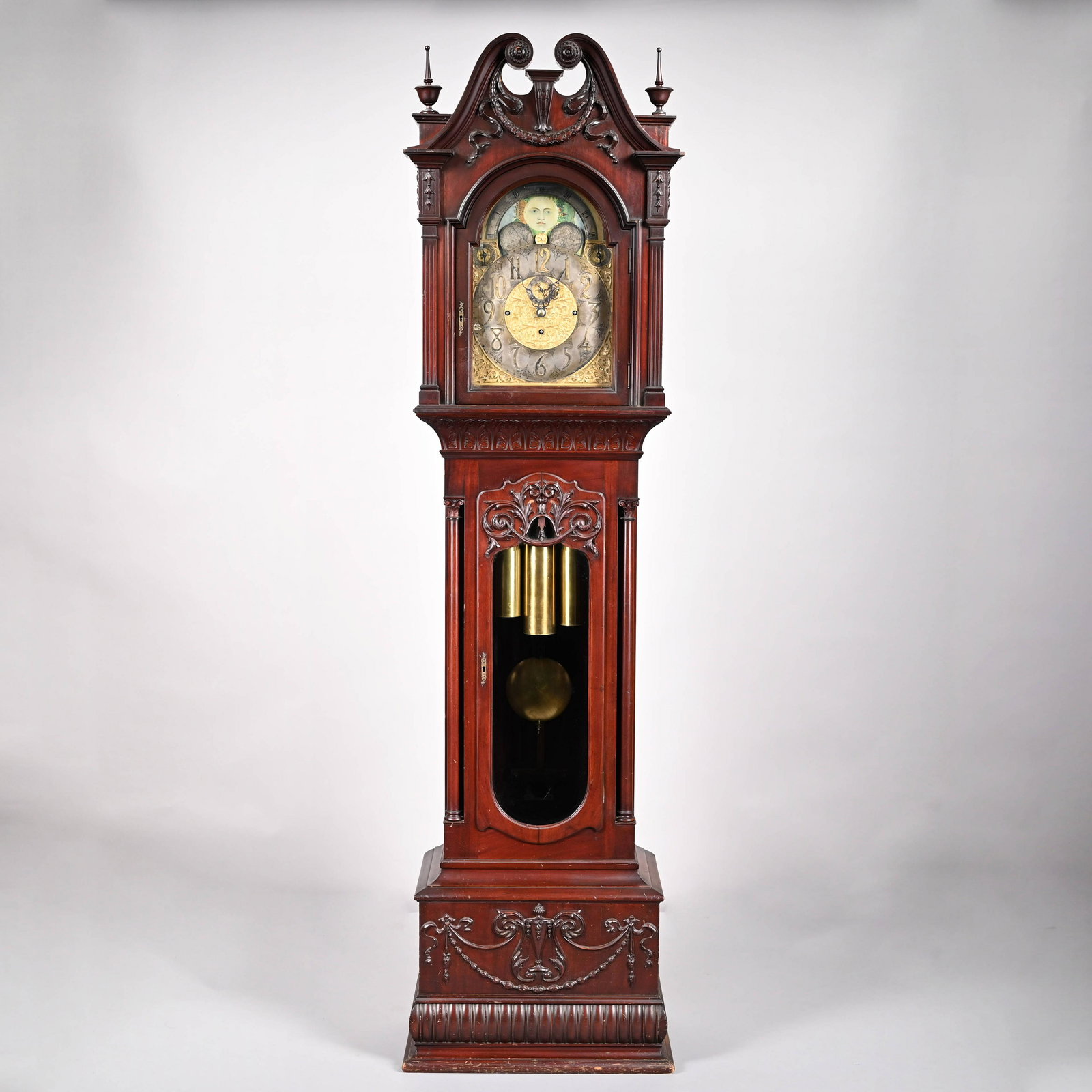 Colonial Revival Tall Case Clock, Charles Korfhage (1 of 14)