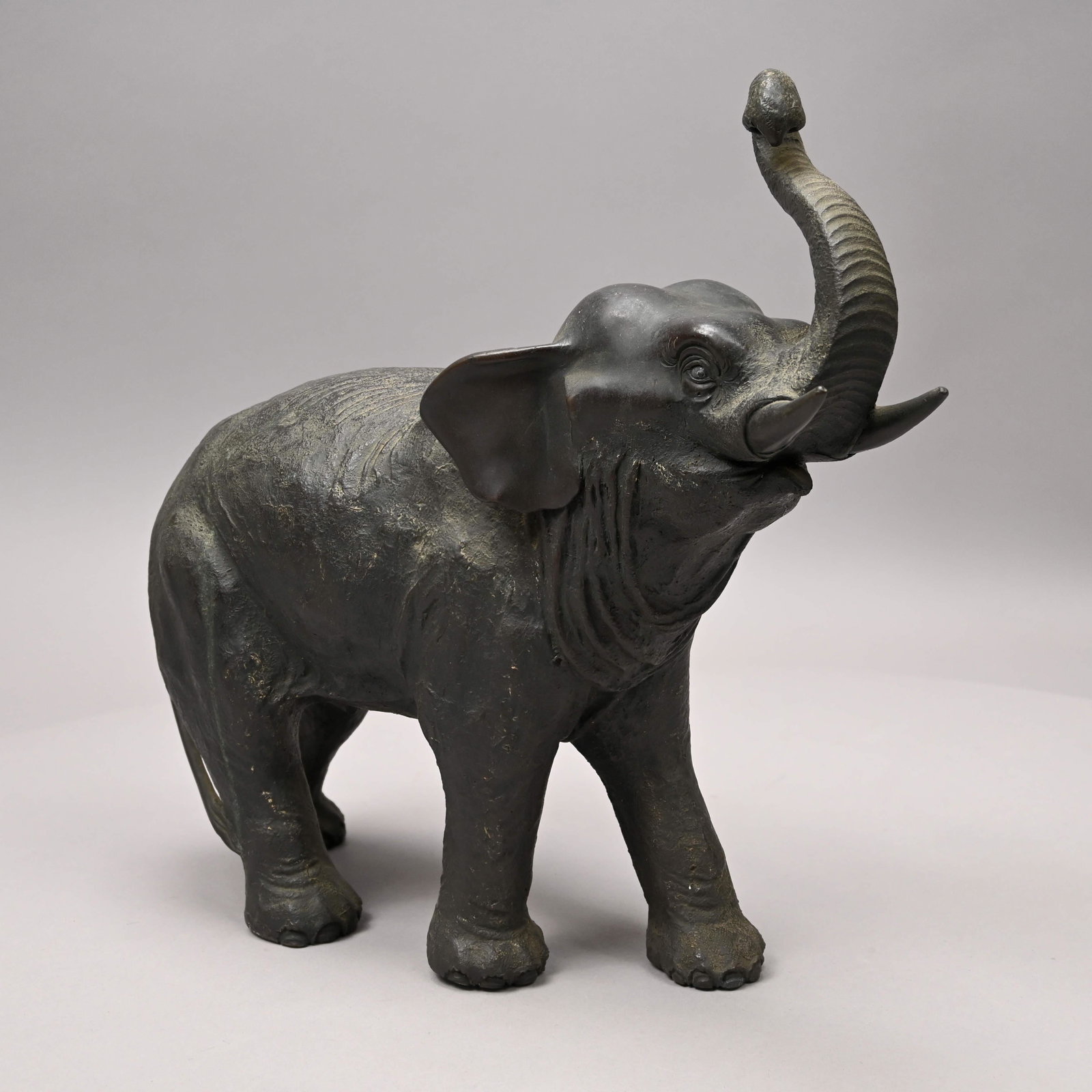 Japanese Bronze Figure of an Asian Elephant (1 of 10)