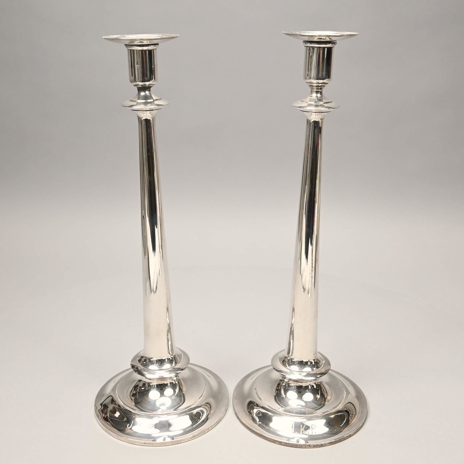 Pair of American Sterling Silver Candlesticks,1917 (1 of 6)