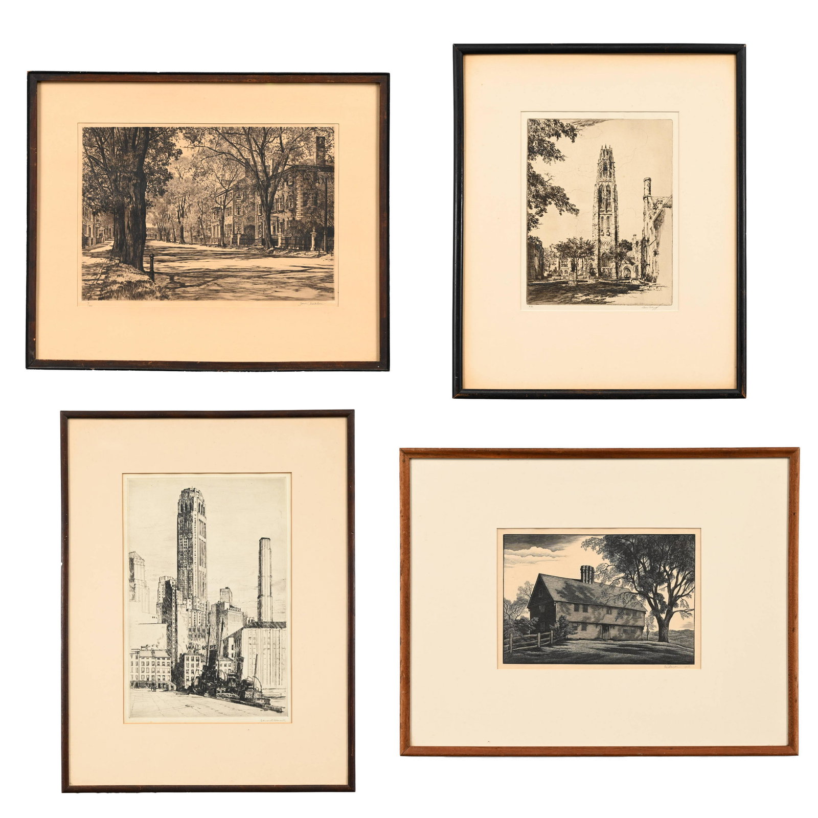 Various American Artists - Four Etchings (1 of 8)