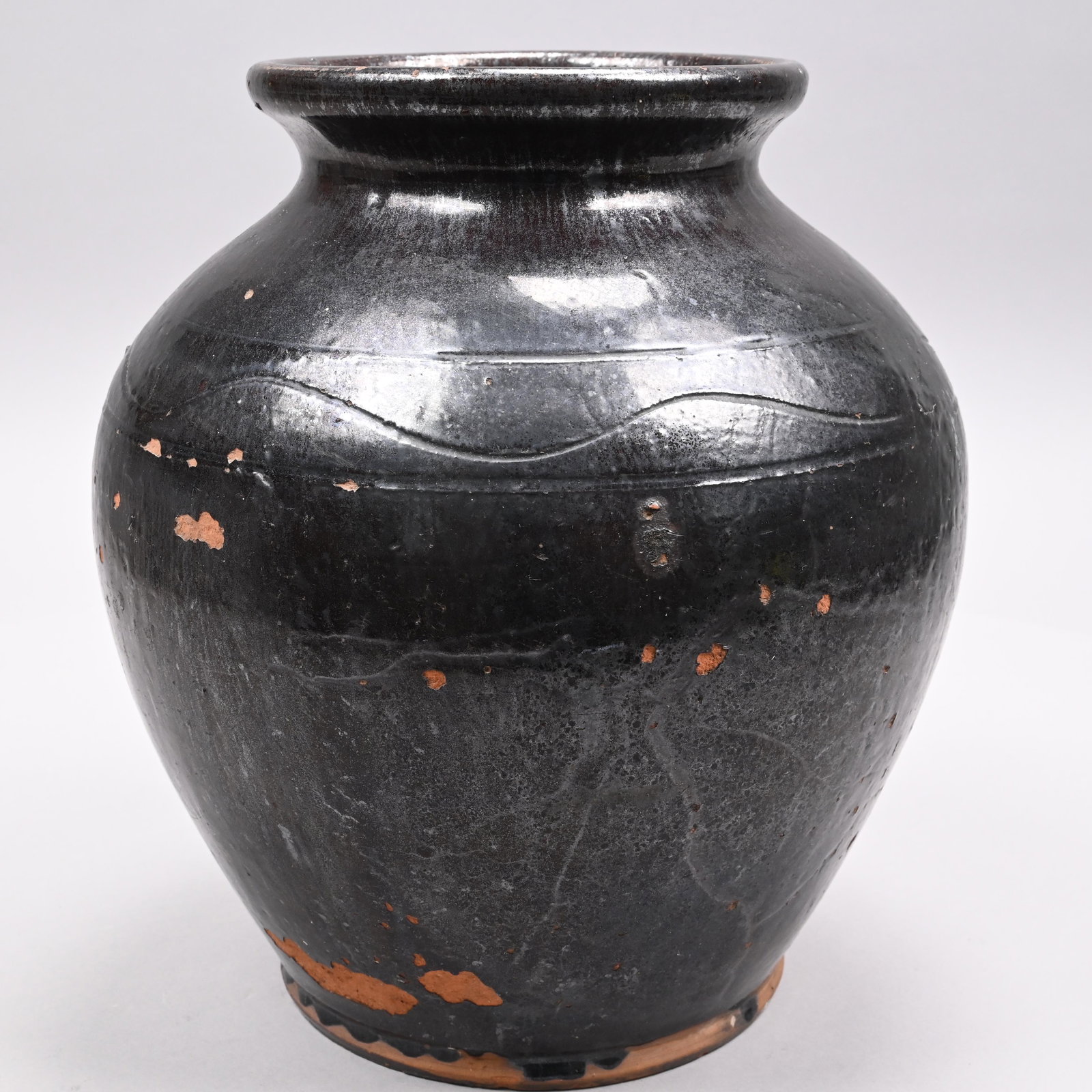 American Glazed Redware Jar, Nineteenth Century (1 of 5)