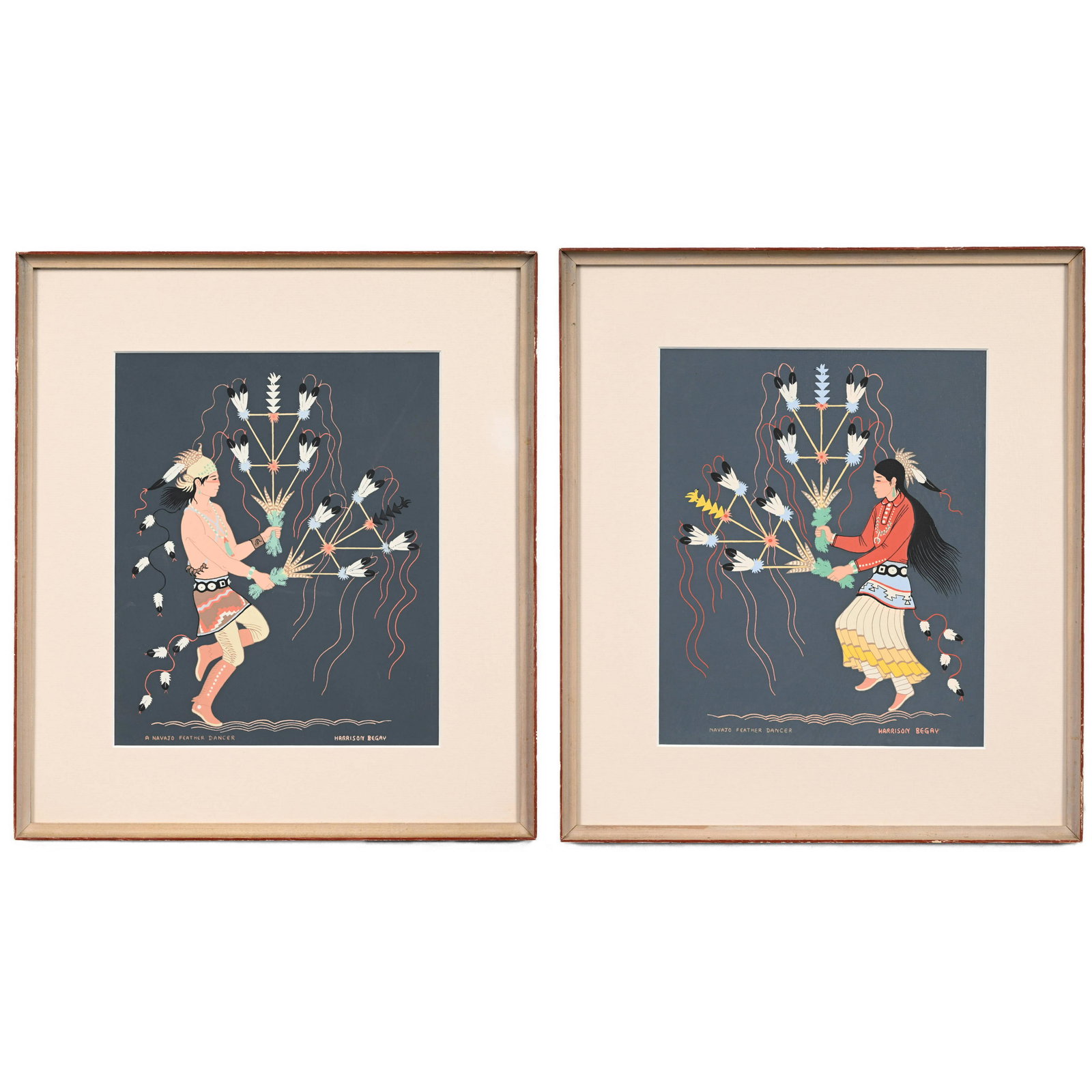 Harrison Begay - Two Silk Screen Pictures (1 of 5)