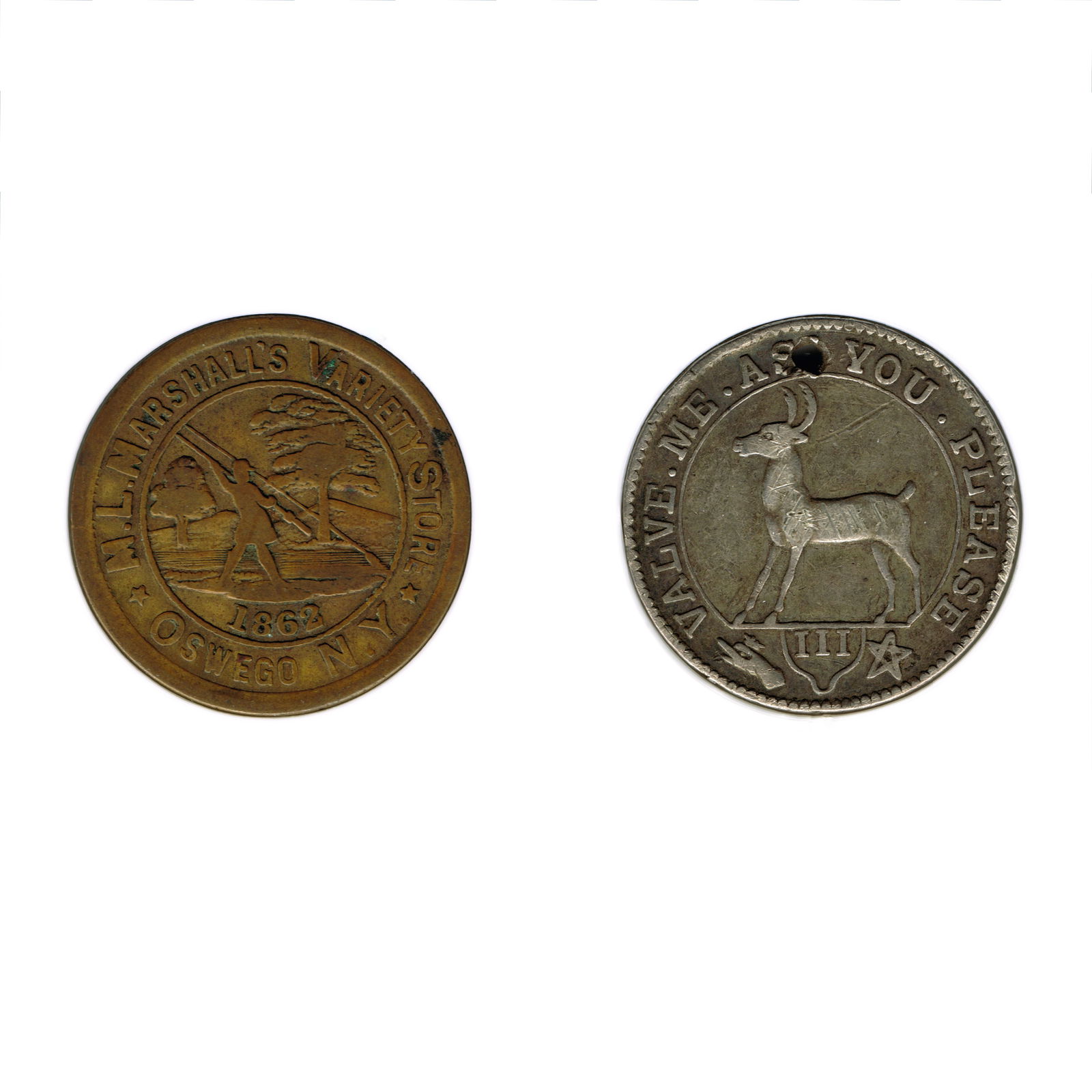 1862 Marshall's Variety Store/ Oswego, N.Y. (1 of 2)