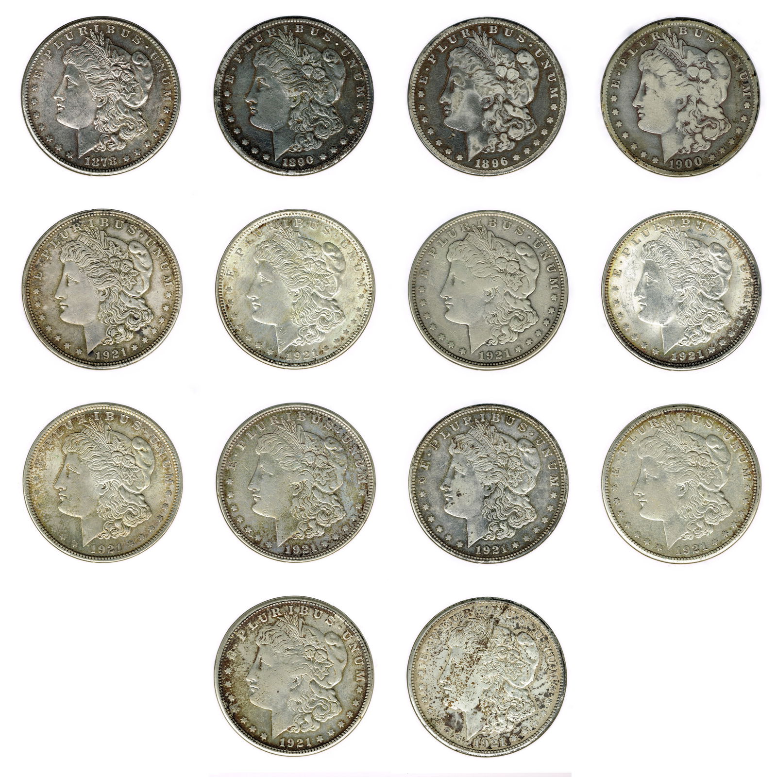 14 Morgan Silver Dollars (1 of 10)