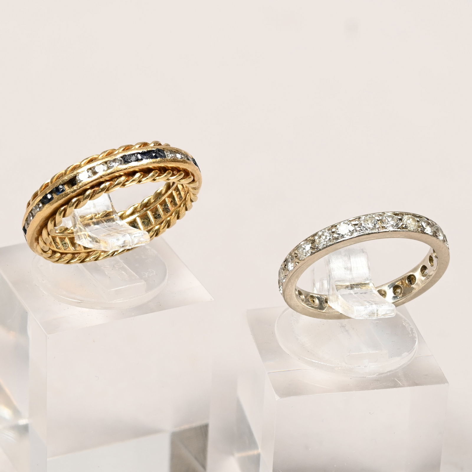 Tiffany 18K Gold, Diamond & Sapphire Band, Another (1 of 11)