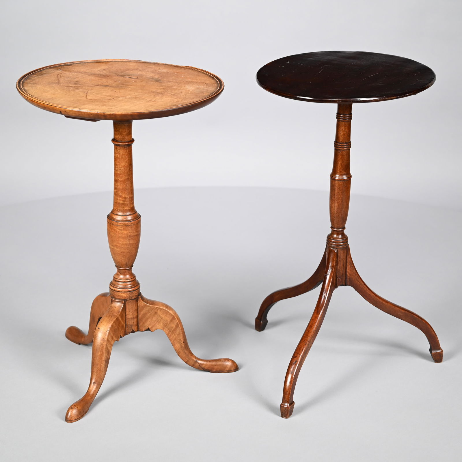 Queen Anne Candlestand & a Federal Candlestand (1 of 18)