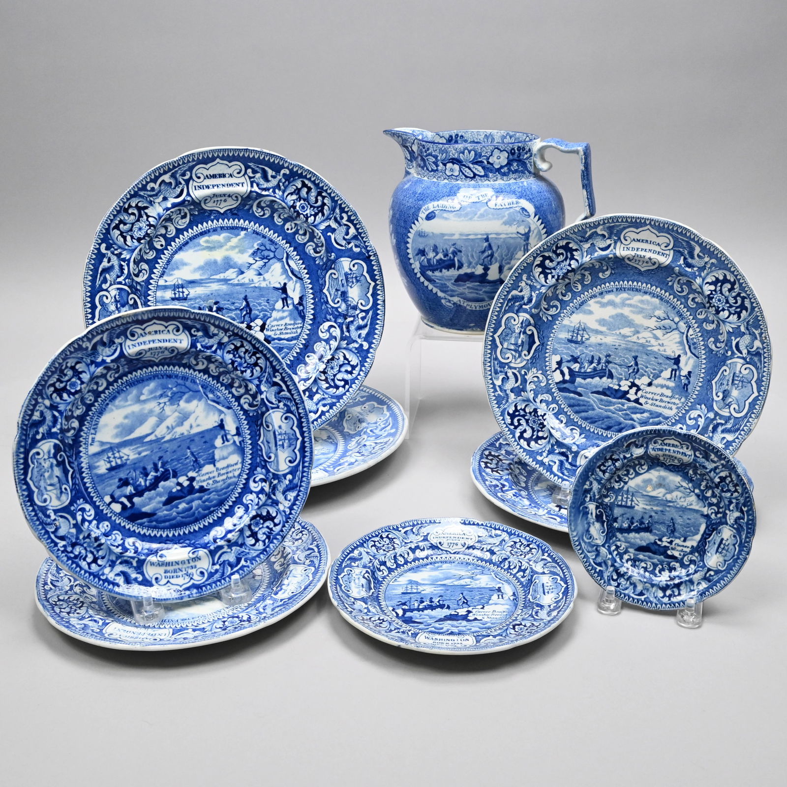 Nine 'Landing of Fathers, Plymouth Rock,' Wares (1 of 12)