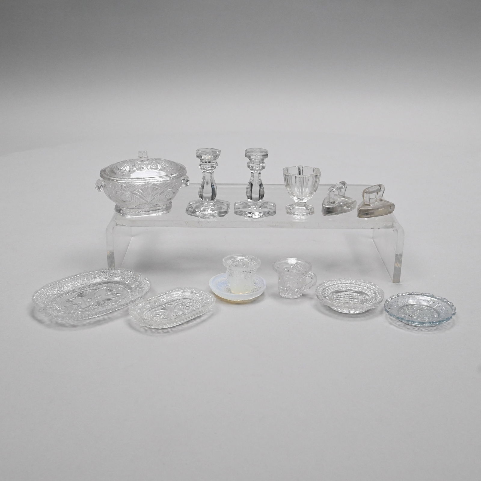 Group New England &Midwest Pressed Glass Toy Wares (1 of 16)