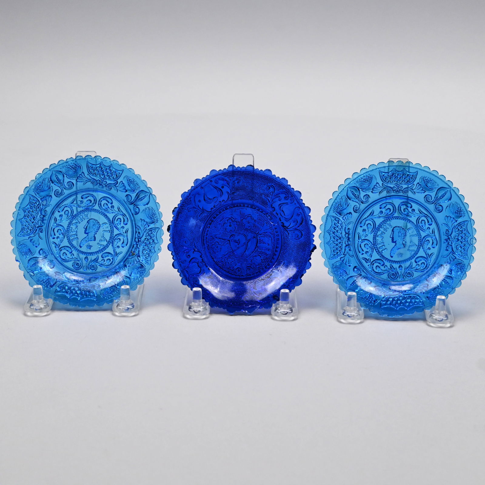 Two New England H. Clay Cup Plates & Hearts Plate (1 of 6)