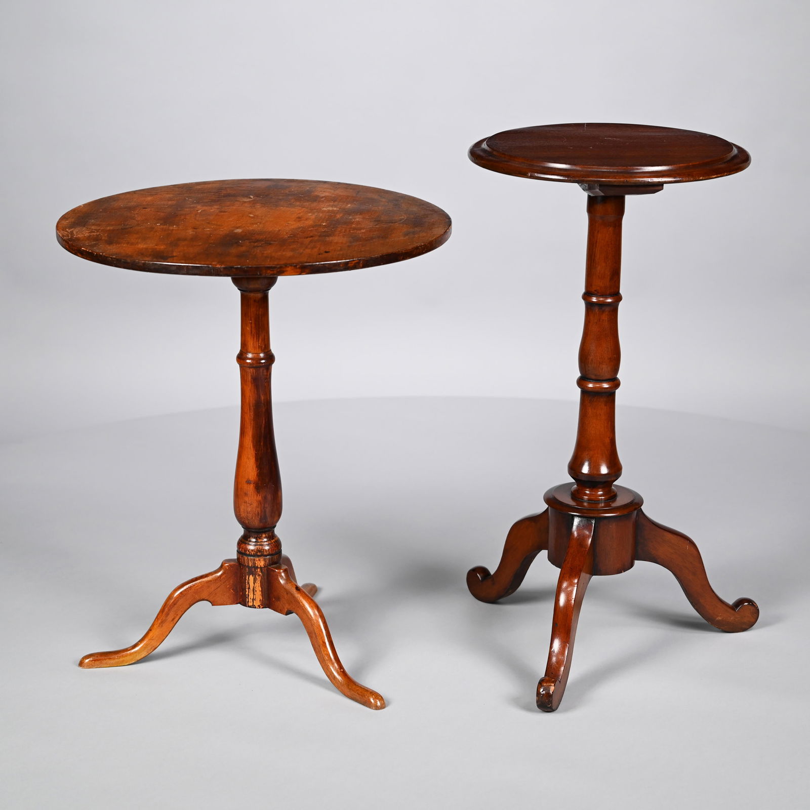 Queen Anne Walnut Tea Table and a Candlestand (1 of 13)