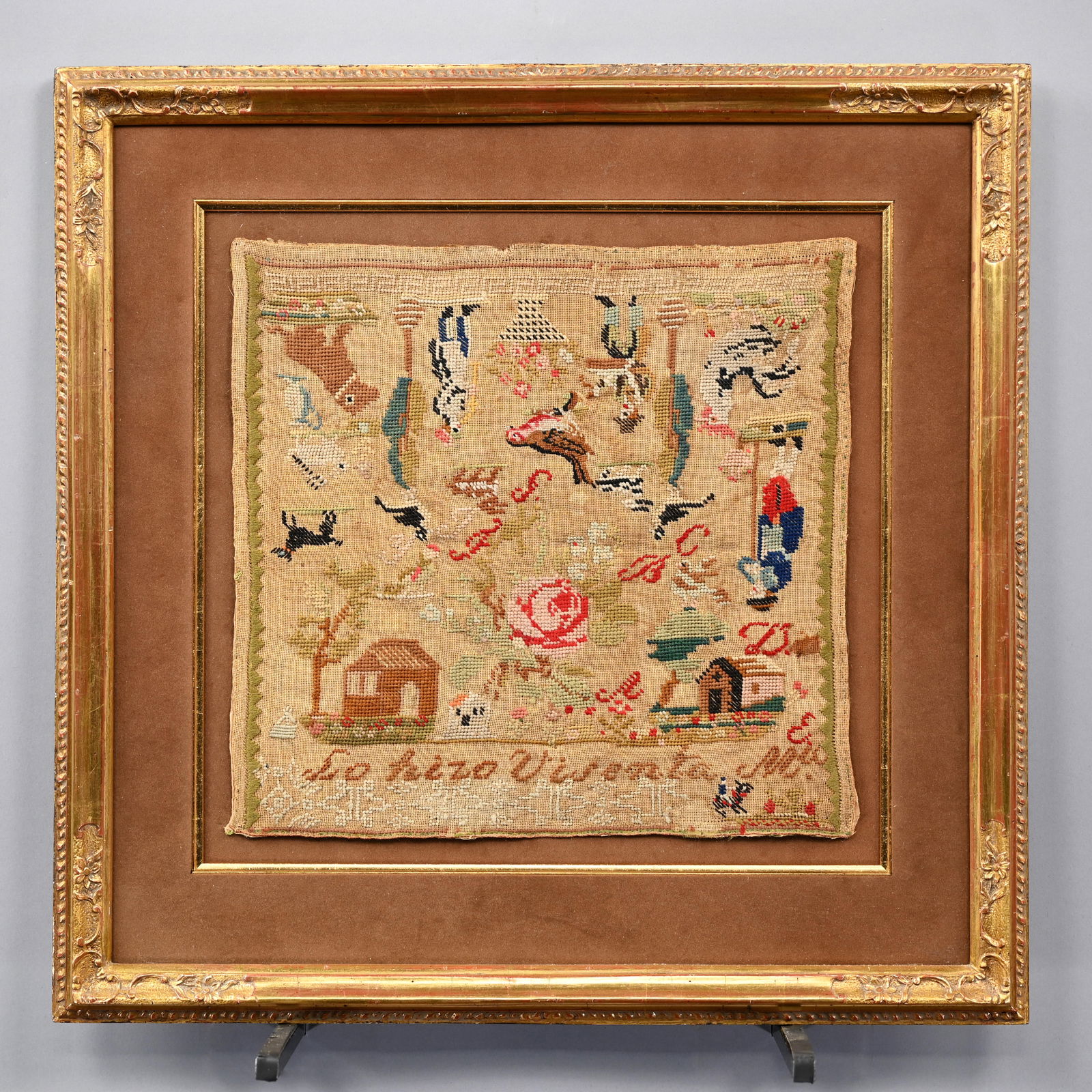 Mexican or Spanish Needlework Sampler (Dechado) (1 of 2)