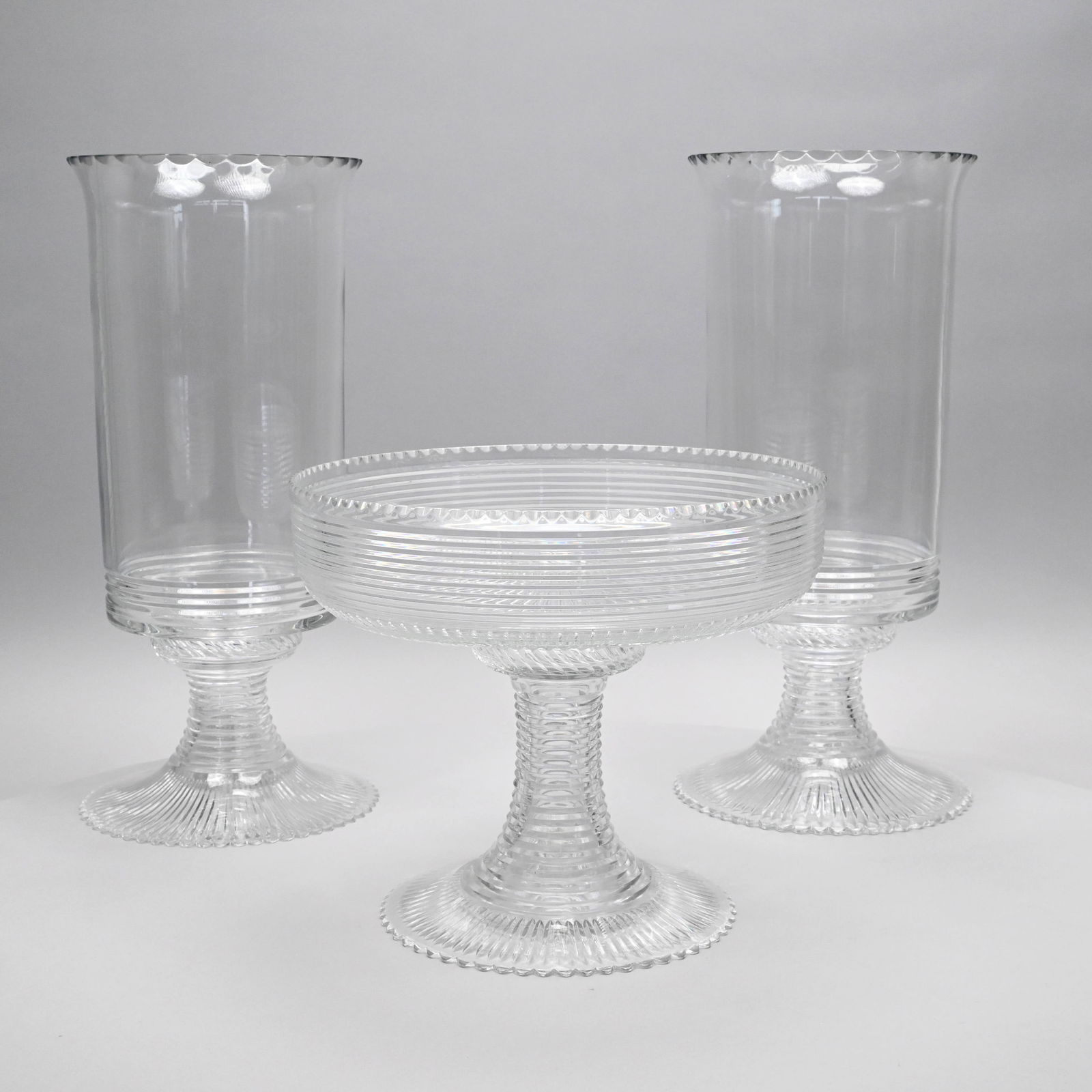 William Yeoward Crystal "Phoebe' Pattern Garniture (1 of 6)