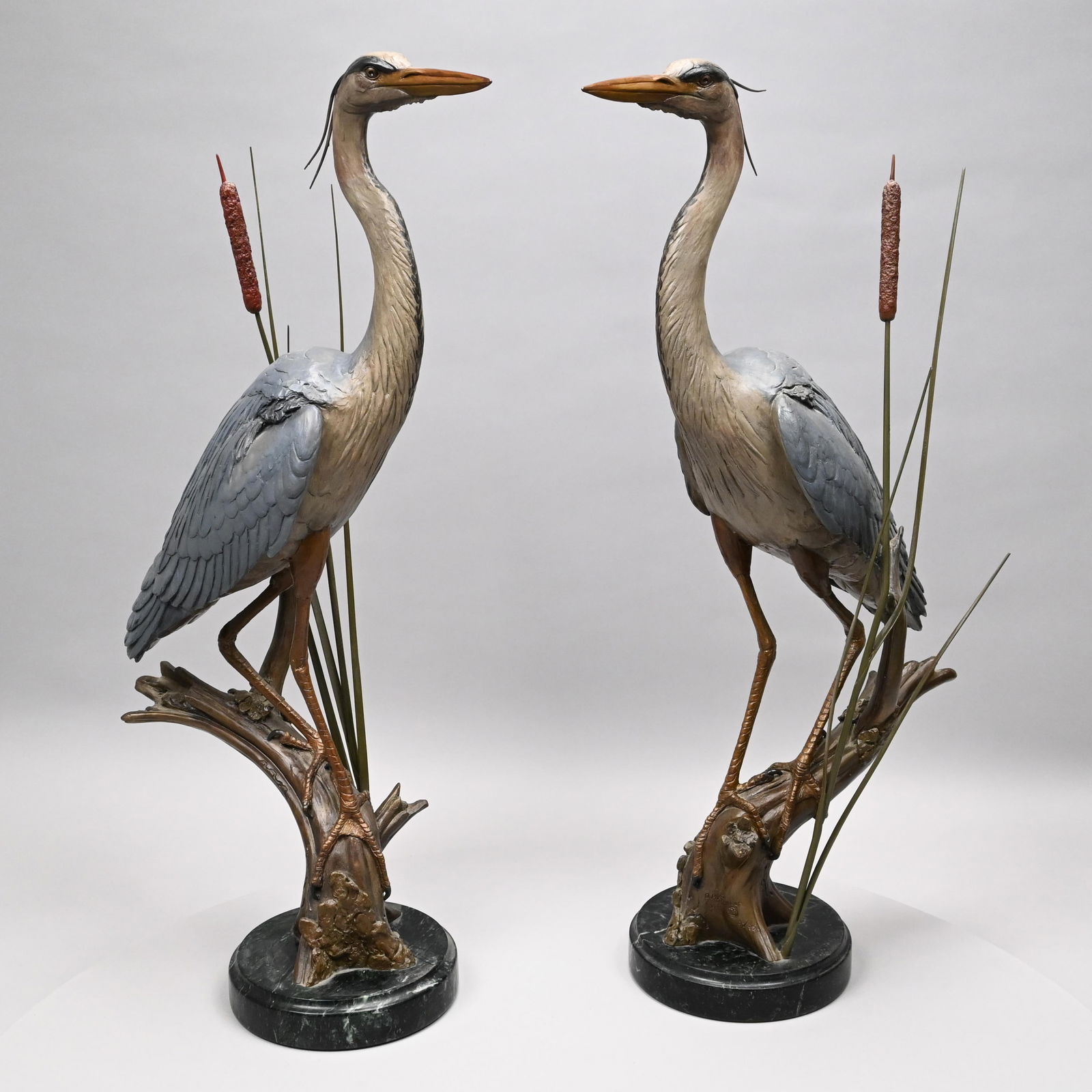 David H. Turner-Pair Alert Great Blue Herons, 2003 (1 of 11)