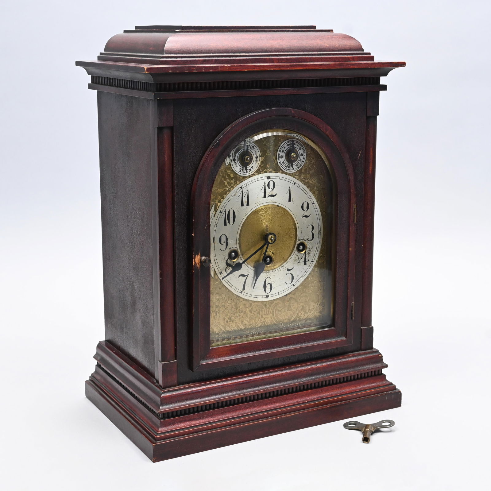 Westminster Chime Mahogany Mantel Clock (1 of 11)