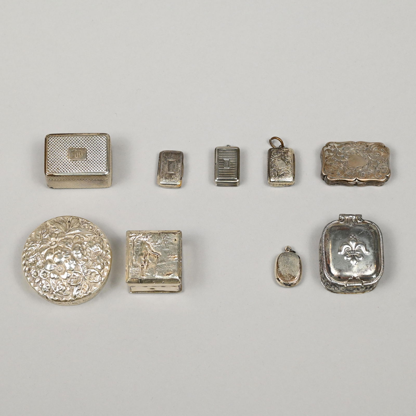 Nine British, Dutch & AmericSilver Objets de Vertu (1 of 15)