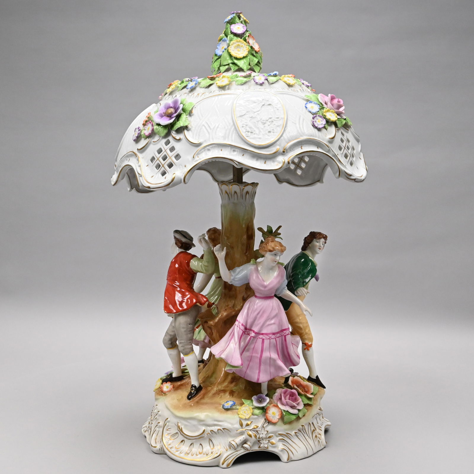 German Porcelain Table Lamp, Von Schierholz (1 of 17)