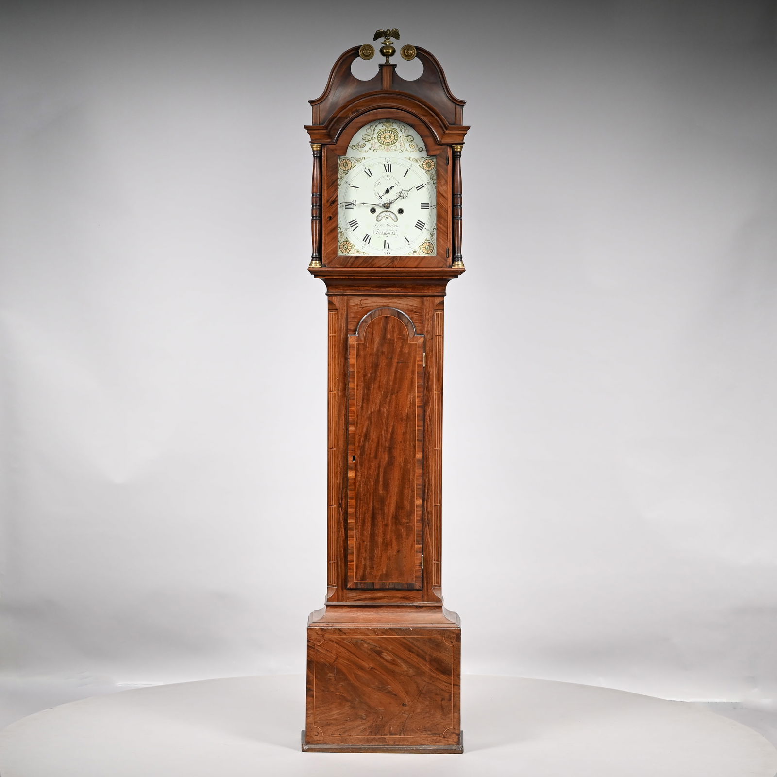 George III Inlaid-Mahogany Tall Case Clock (1 of 12)