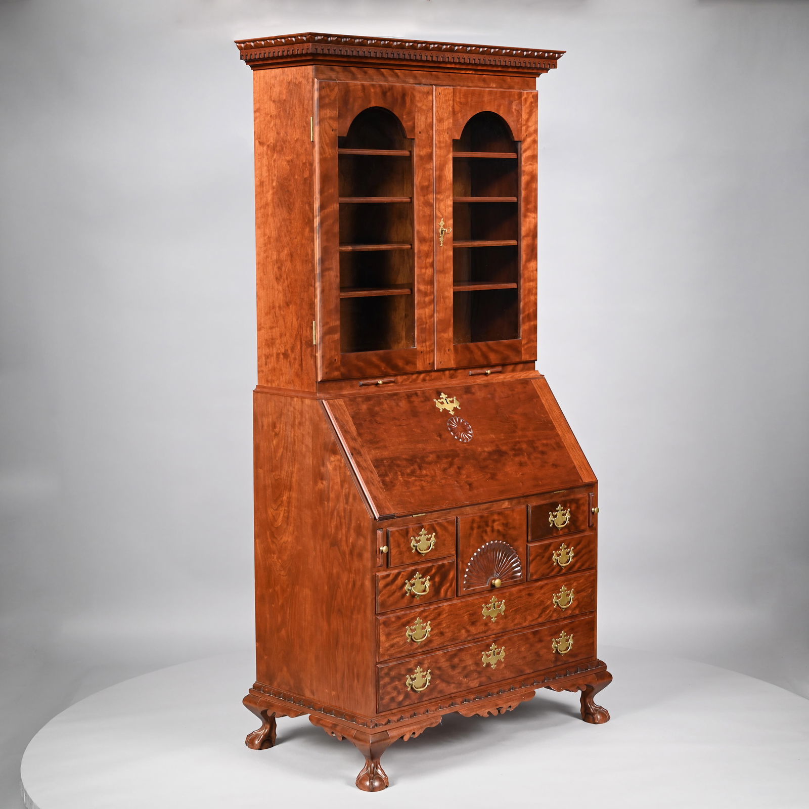 Chippendale Style Secretary Desk, Donald A. Dunlap (1 of 13)
