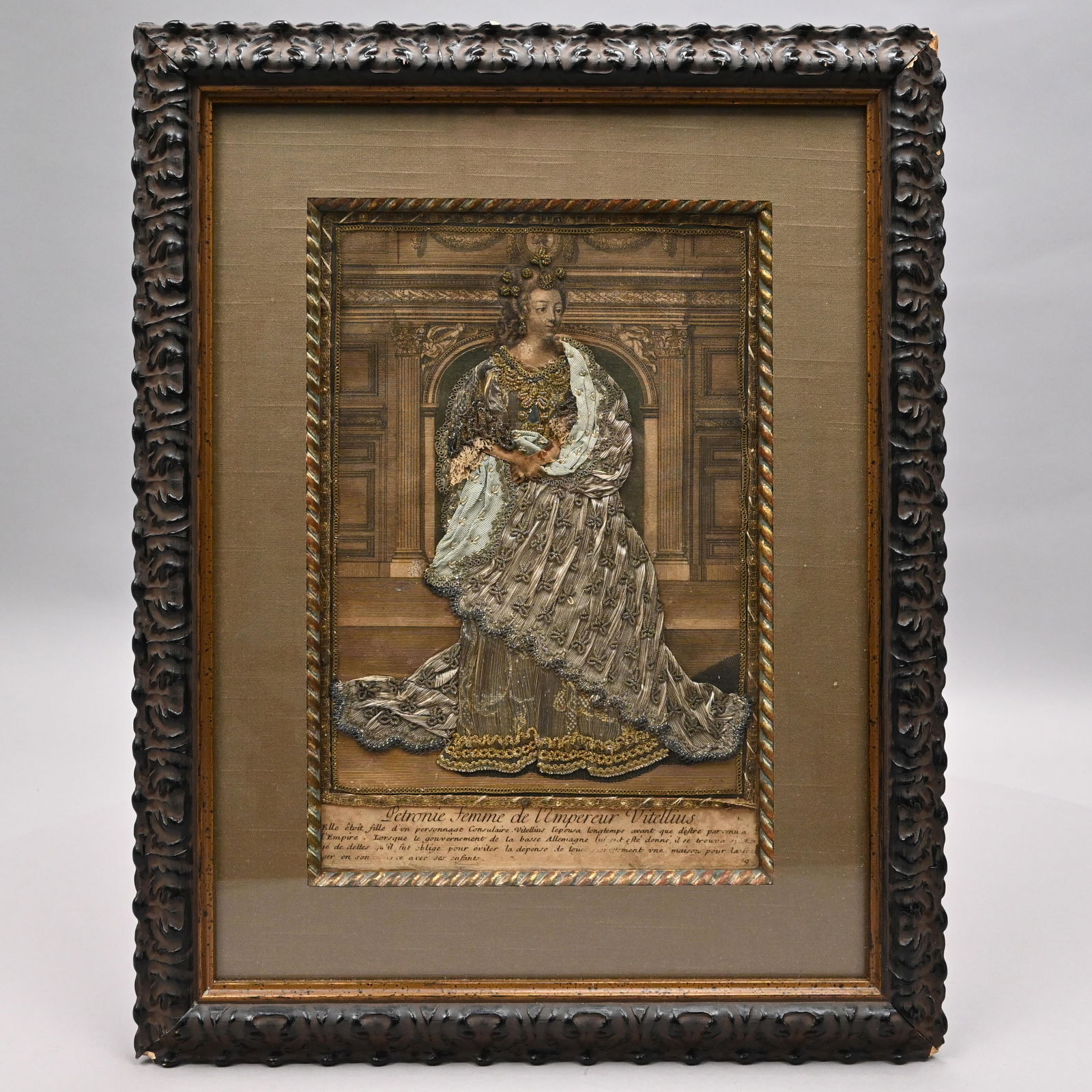 "Petronie...," Embellished Needlework Engraving (1 of 4)