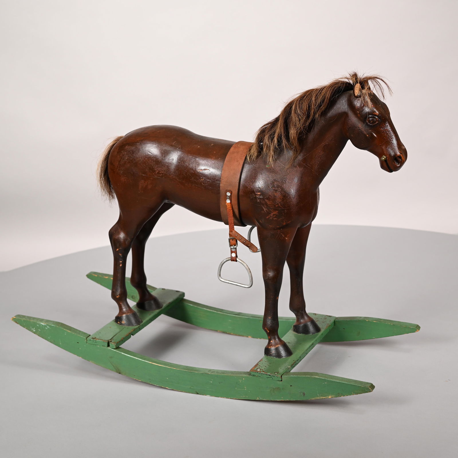 Child's Carved and Painted Wood Rocking Horse (1 of 9)